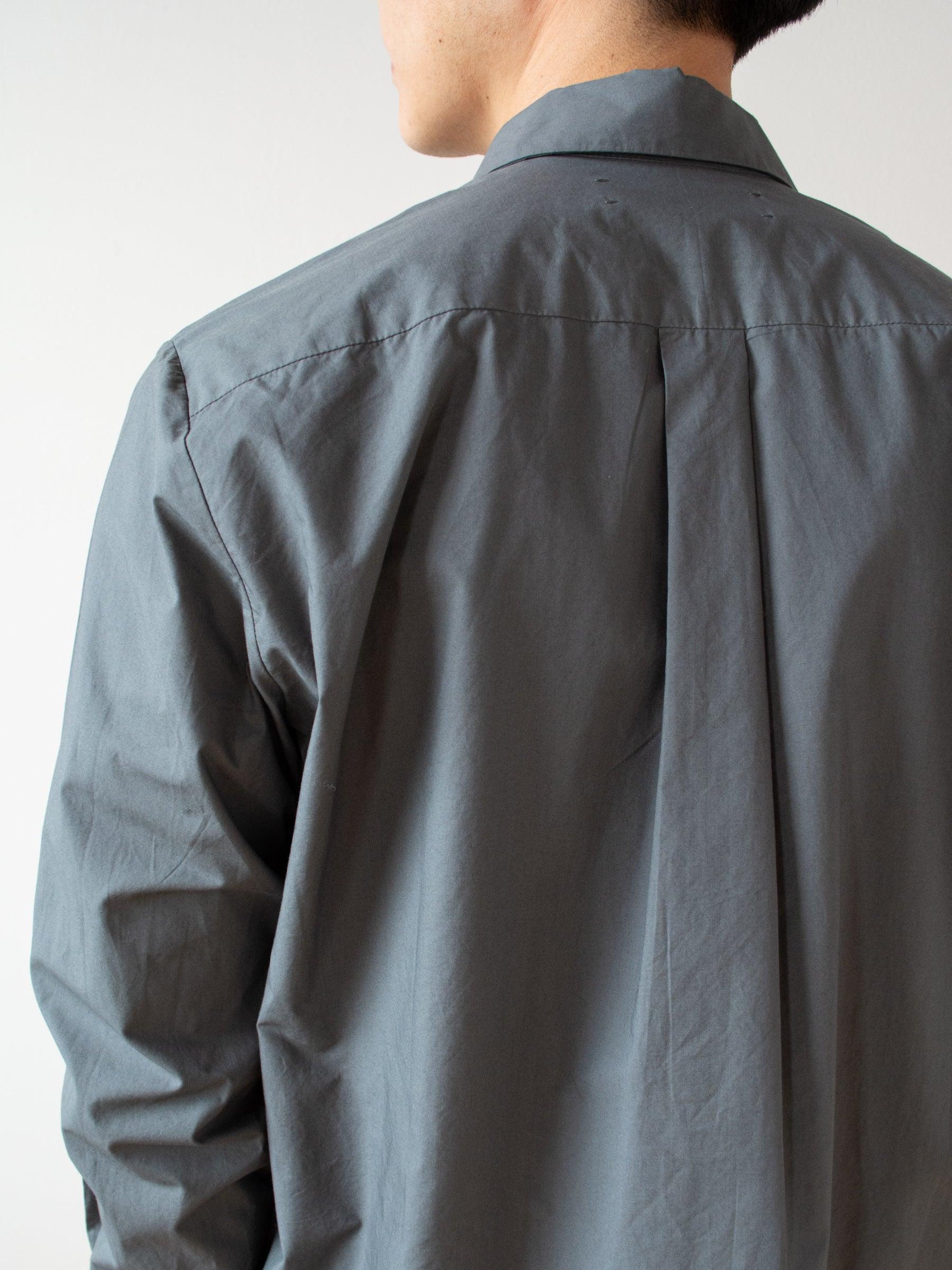 Namu Shop - Jan Machenhauer Chris Shirt - Green Slate Cotton Poplin