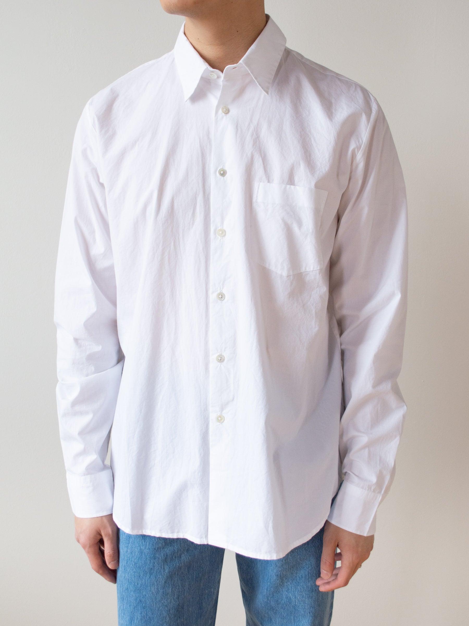 Namu Shop - Jan Machenhauer Chris Shirt - White Cotton Poplin