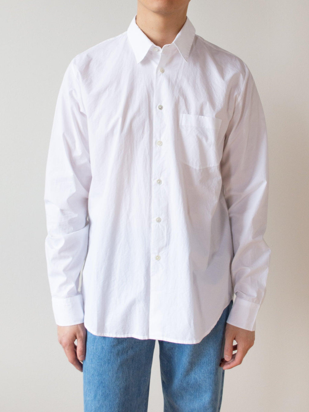 Namu Shop - Jan Machenhauer Chris Shirt - White Cotton Poplin