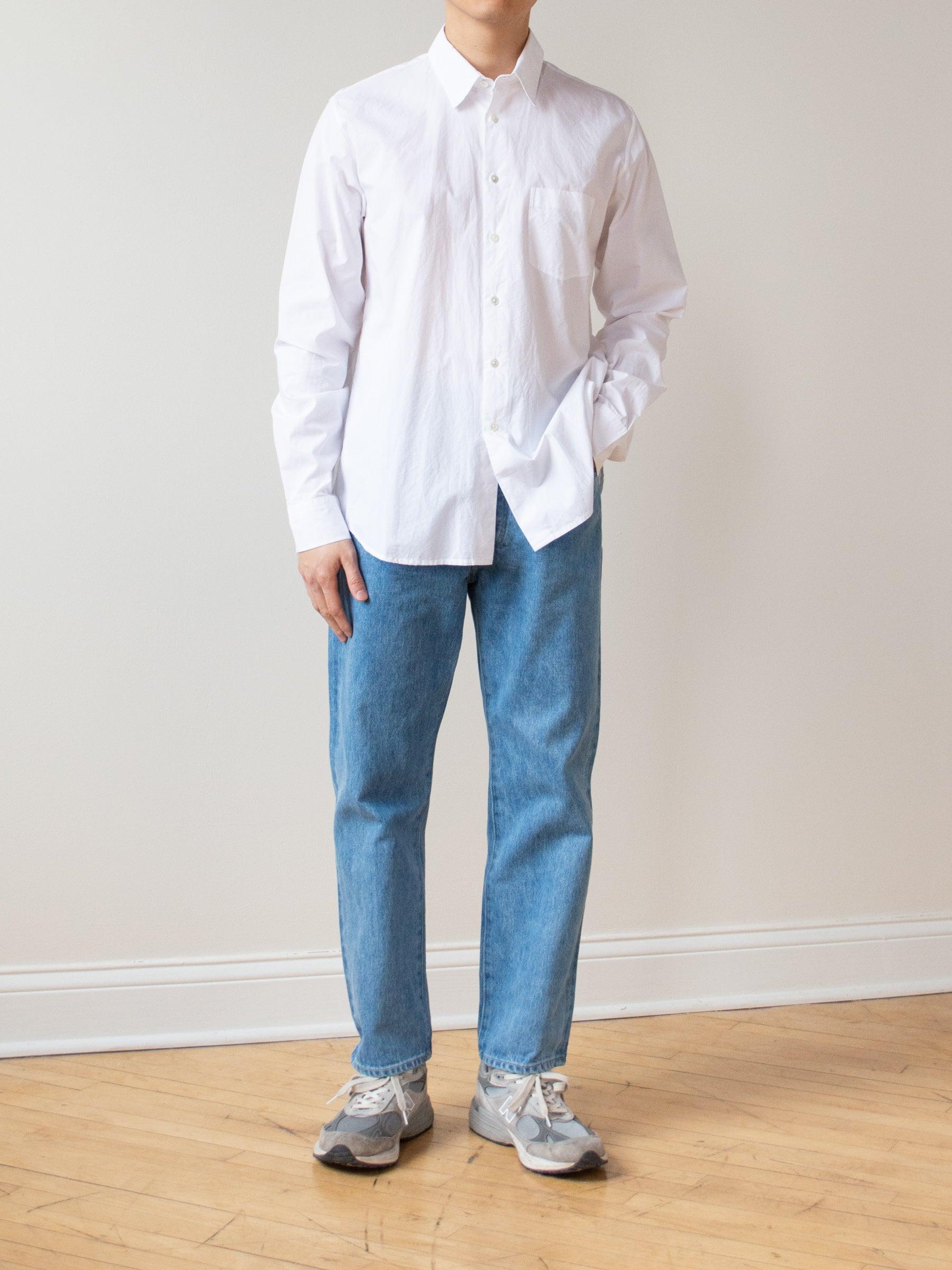 Namu Shop - Jan Machenhauer Chris Shirt - White Cotton Poplin