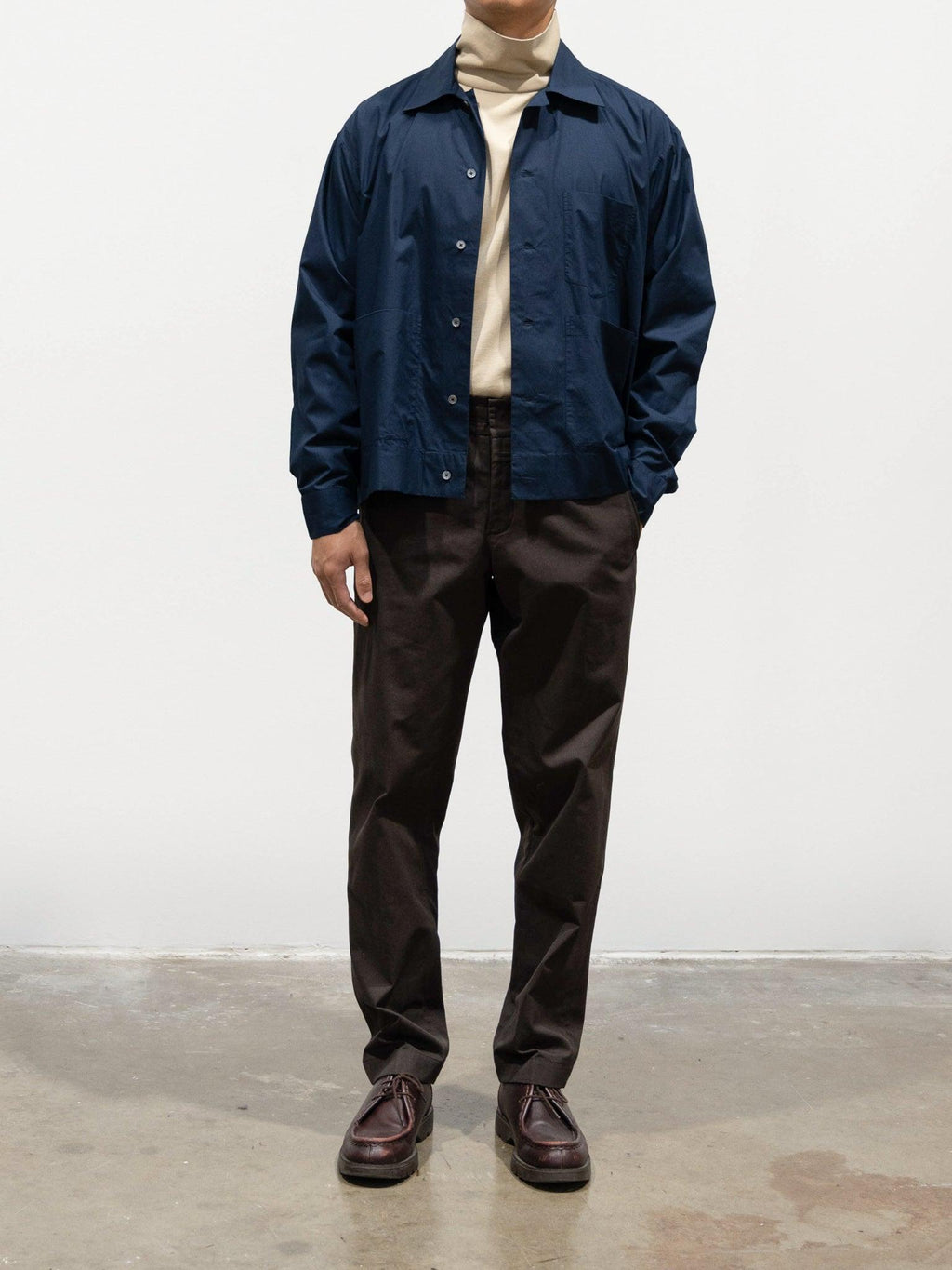 Namu Shop - Jan Machenhauer Frank Shirt - Indigo Cotton Poplin