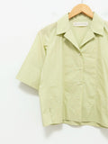 Namu Shop - Jan Machenhauer Ida Shirt - Spring Leaf Cotton Poplin