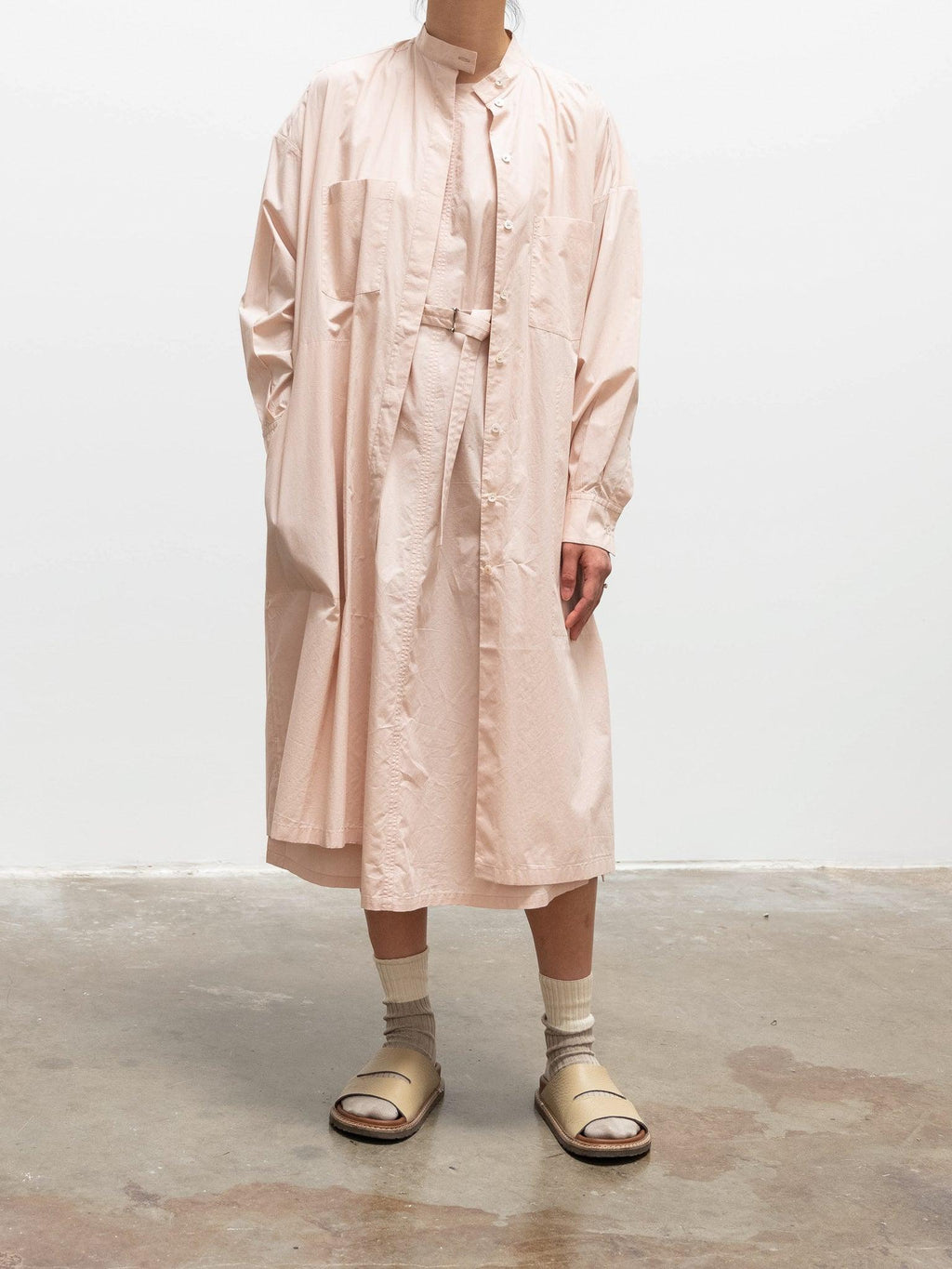Namu Shop - Jan Machenhauer Igua Shirt Dress - Blush Cotton Poplin