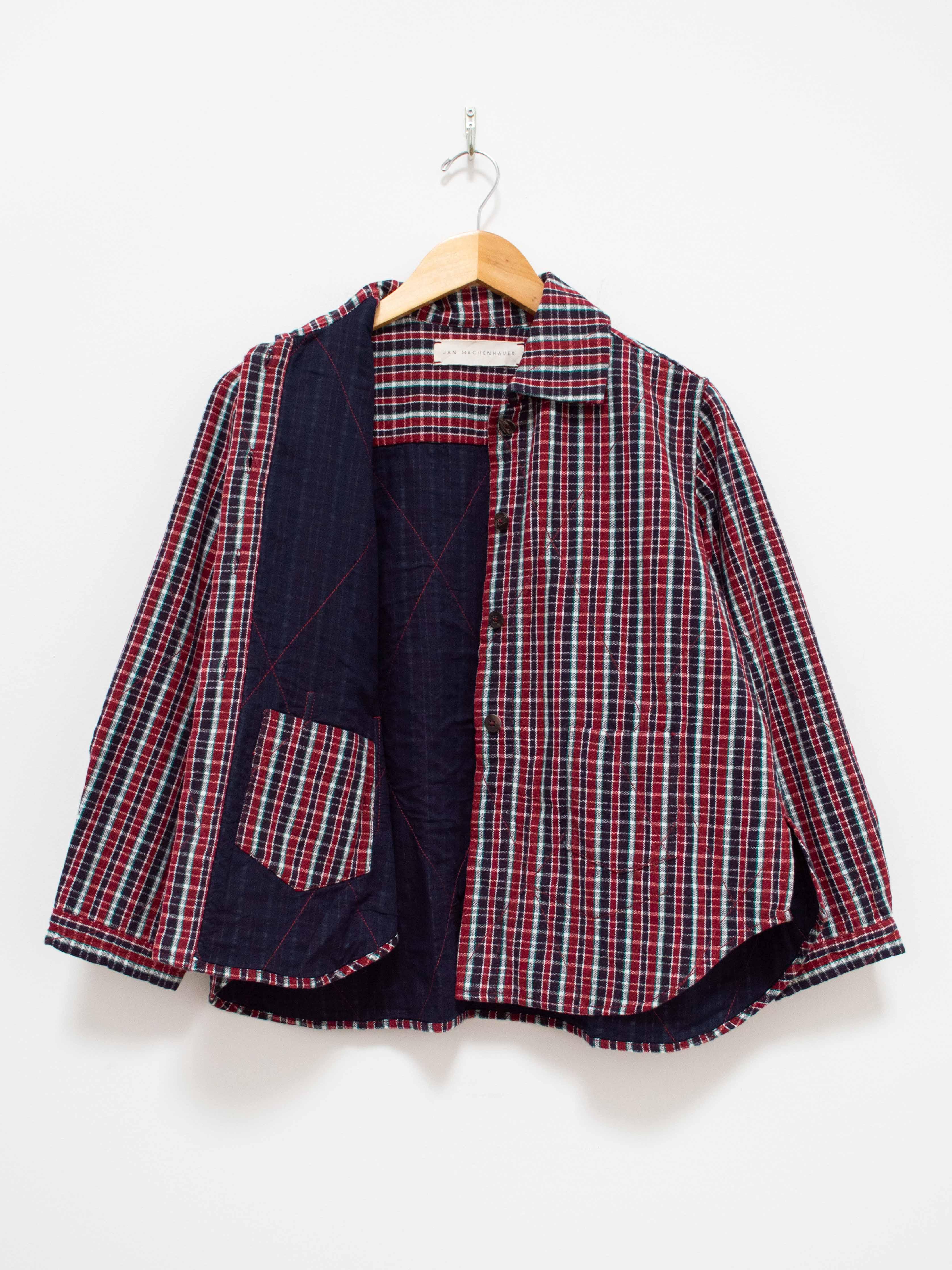 Namu Shop - Jan Machenhauer Kika Shirt Jacket - Quilted Red Blue