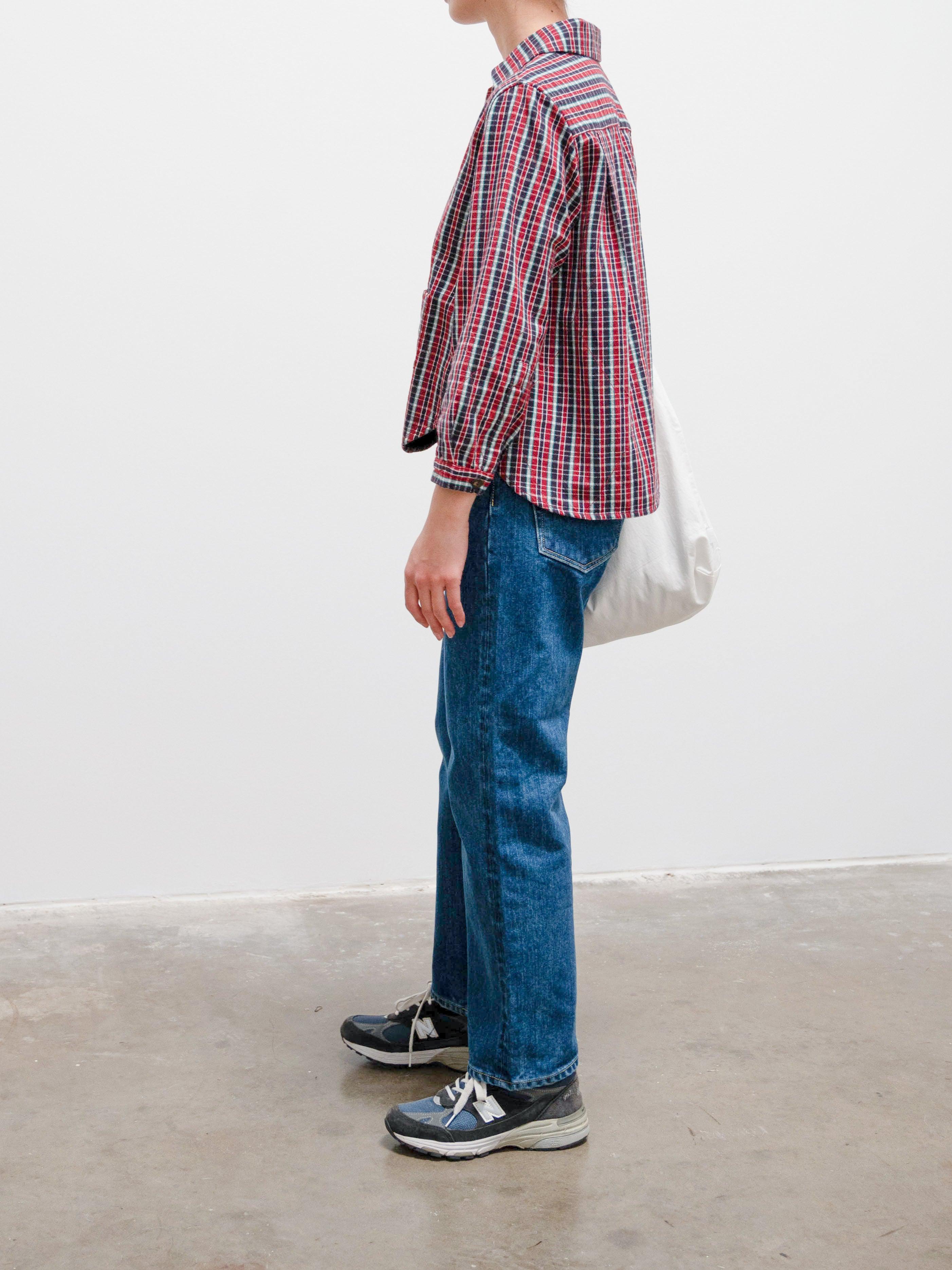Namu Shop - Jan Machenhauer Kika Shirt Jacket - Quilted Red Blue