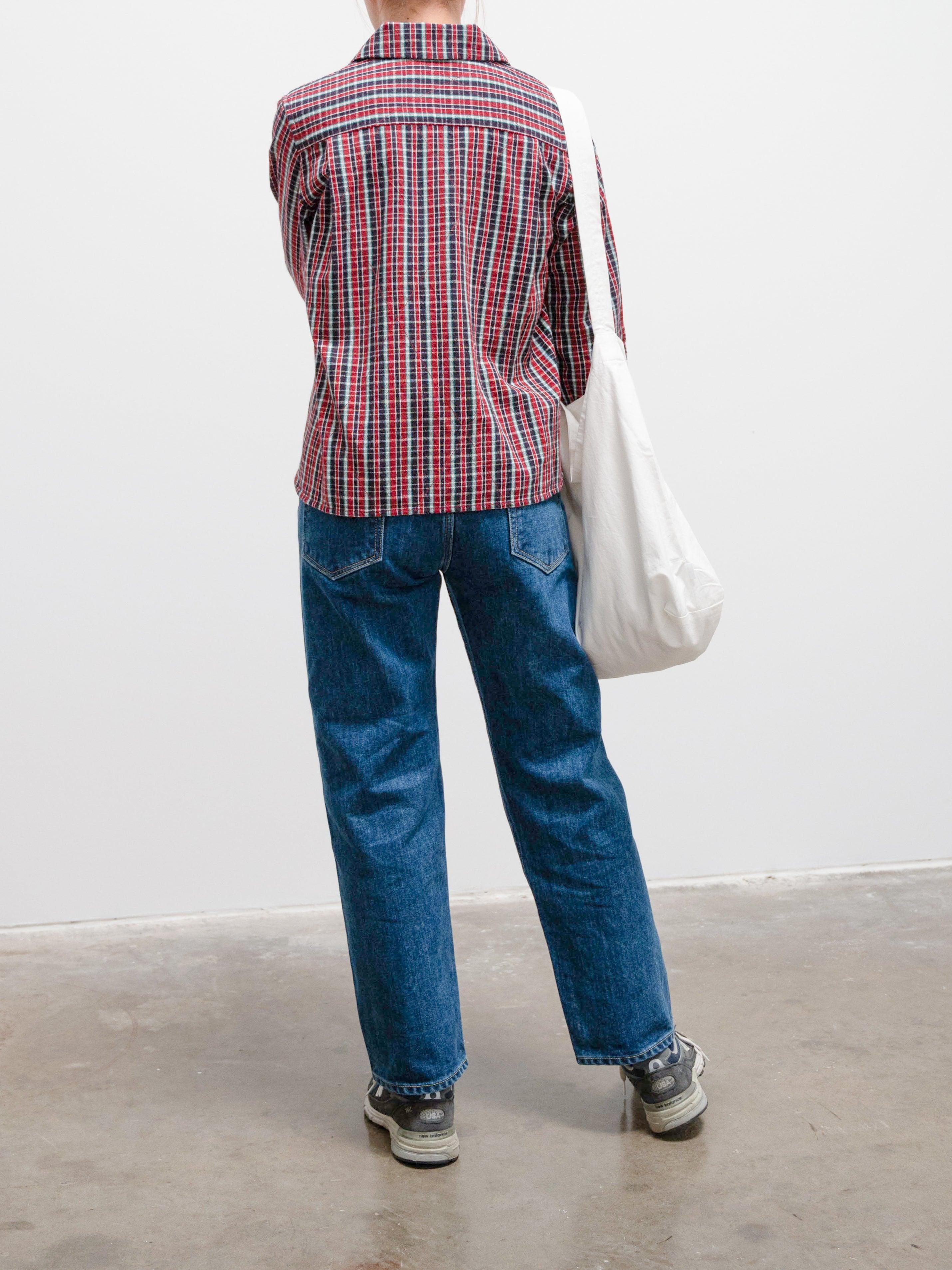 Namu Shop - Jan Machenhauer Kika Shirt Jacket - Quilted Red Blue