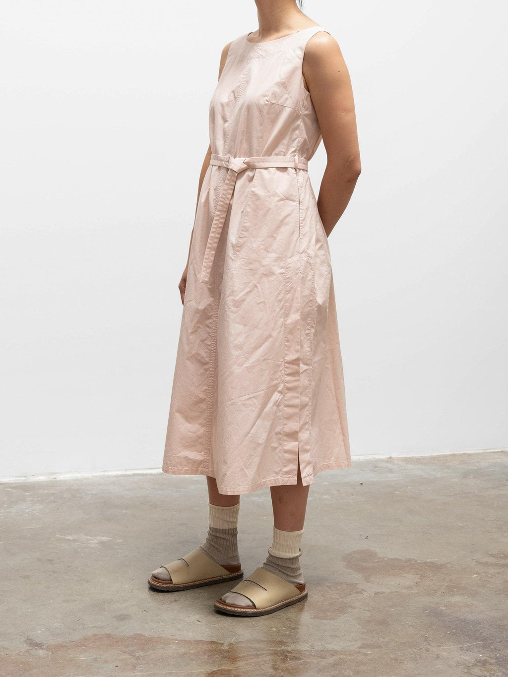 Namu Shop - Jan Machenhauer Lou Dress - Blush Cotton Poplin