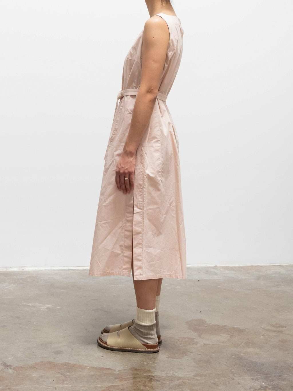 Namu Shop - Jan Machenhauer Lou Dress - Blush Cotton Poplin
