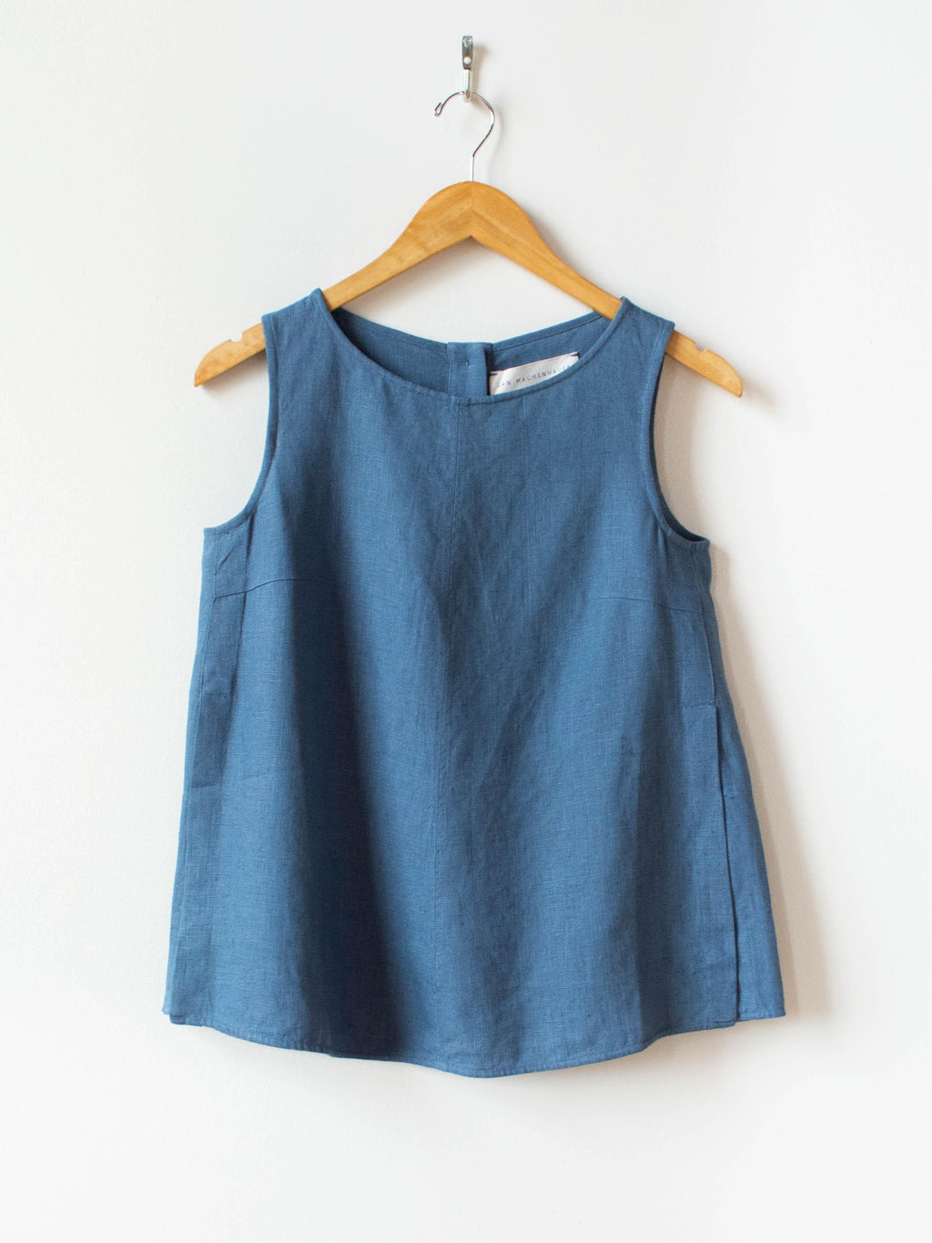 Namu Shop - Jan Machenhauer Louise Top - Horizon Blue Linen