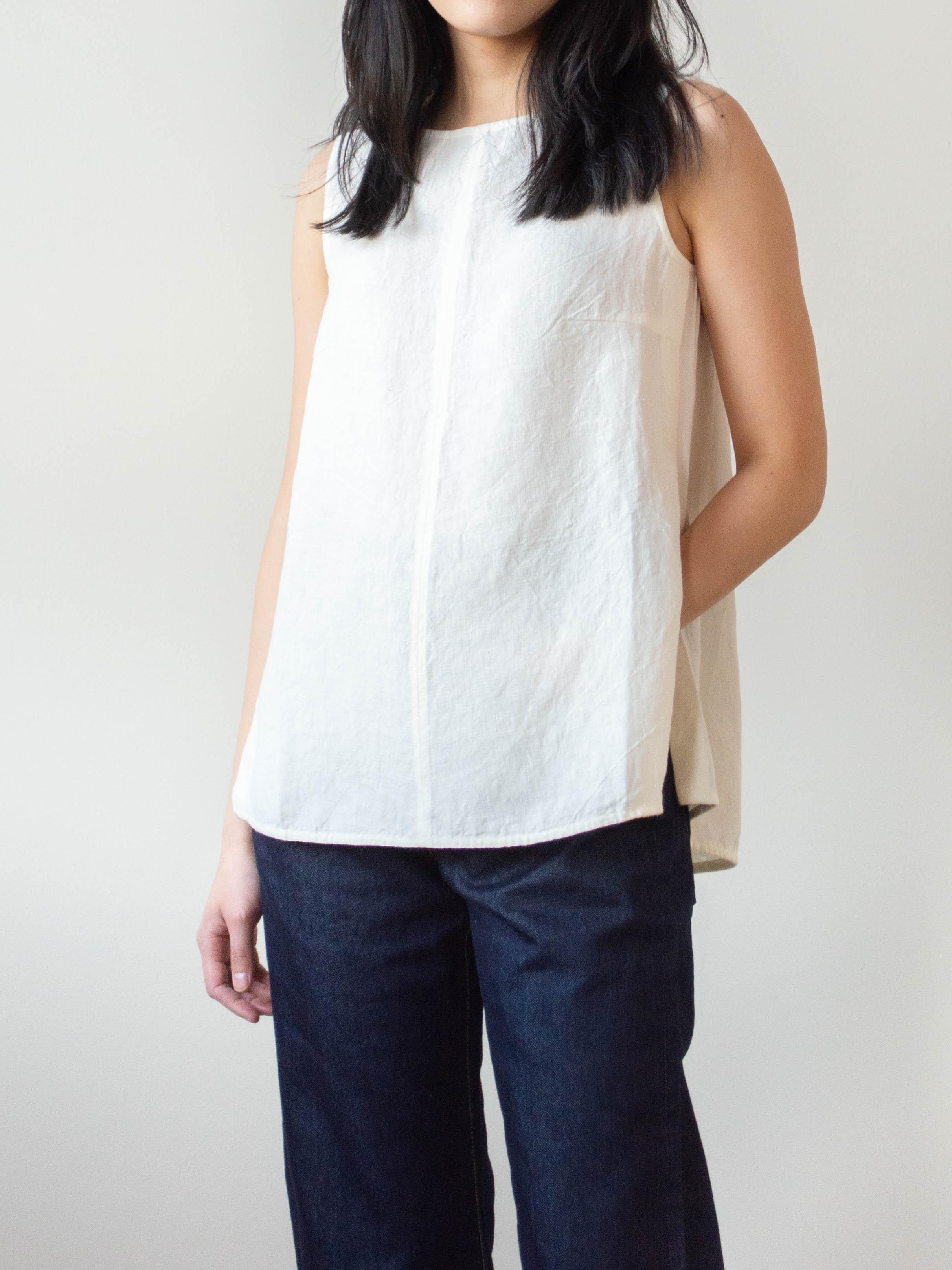 Namu Shop - Jan Machenhauer Louise Top - White Linen