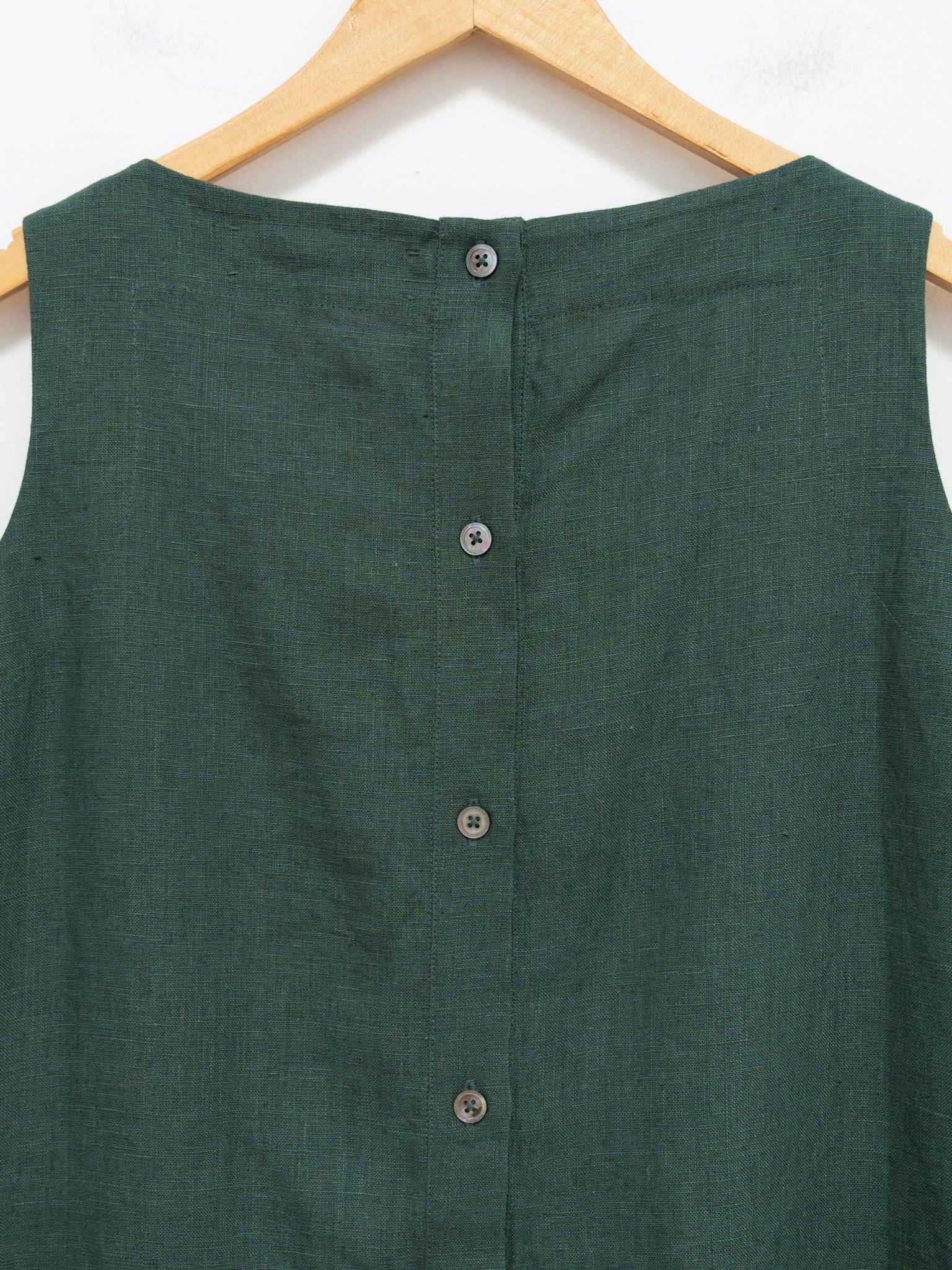 Namu Shop - Jan Machenhauer Lulu Dress - Forest Linen