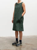 Namu Shop - Jan Machenhauer Lulu Dress - Forest Linen