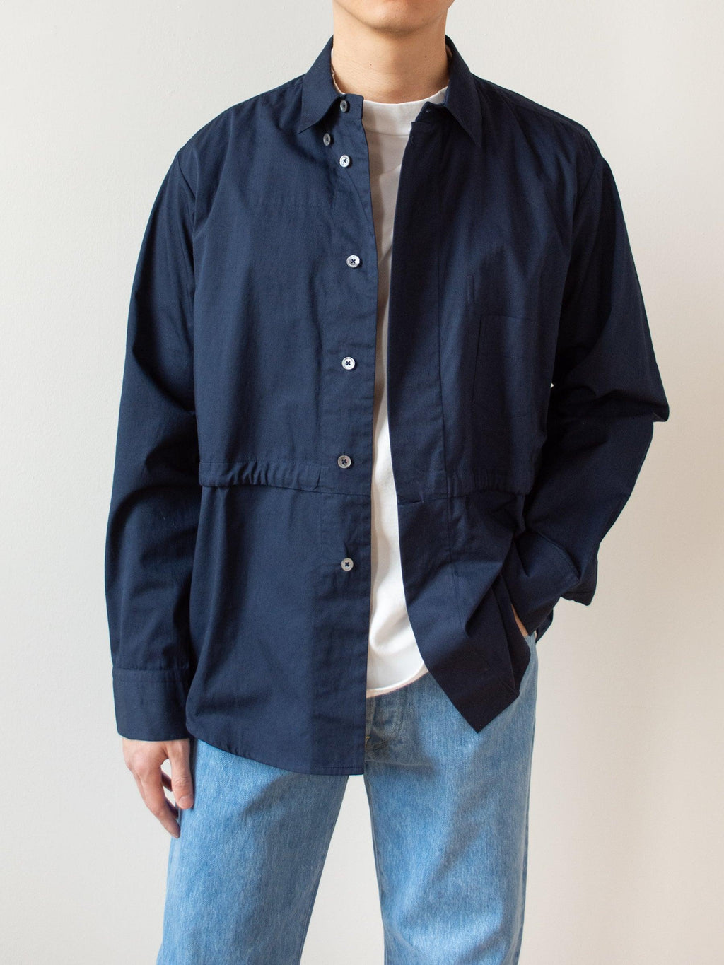 Namu Shop - Jan Machenhauer Paul Shirt - Indigo Cotton Twill