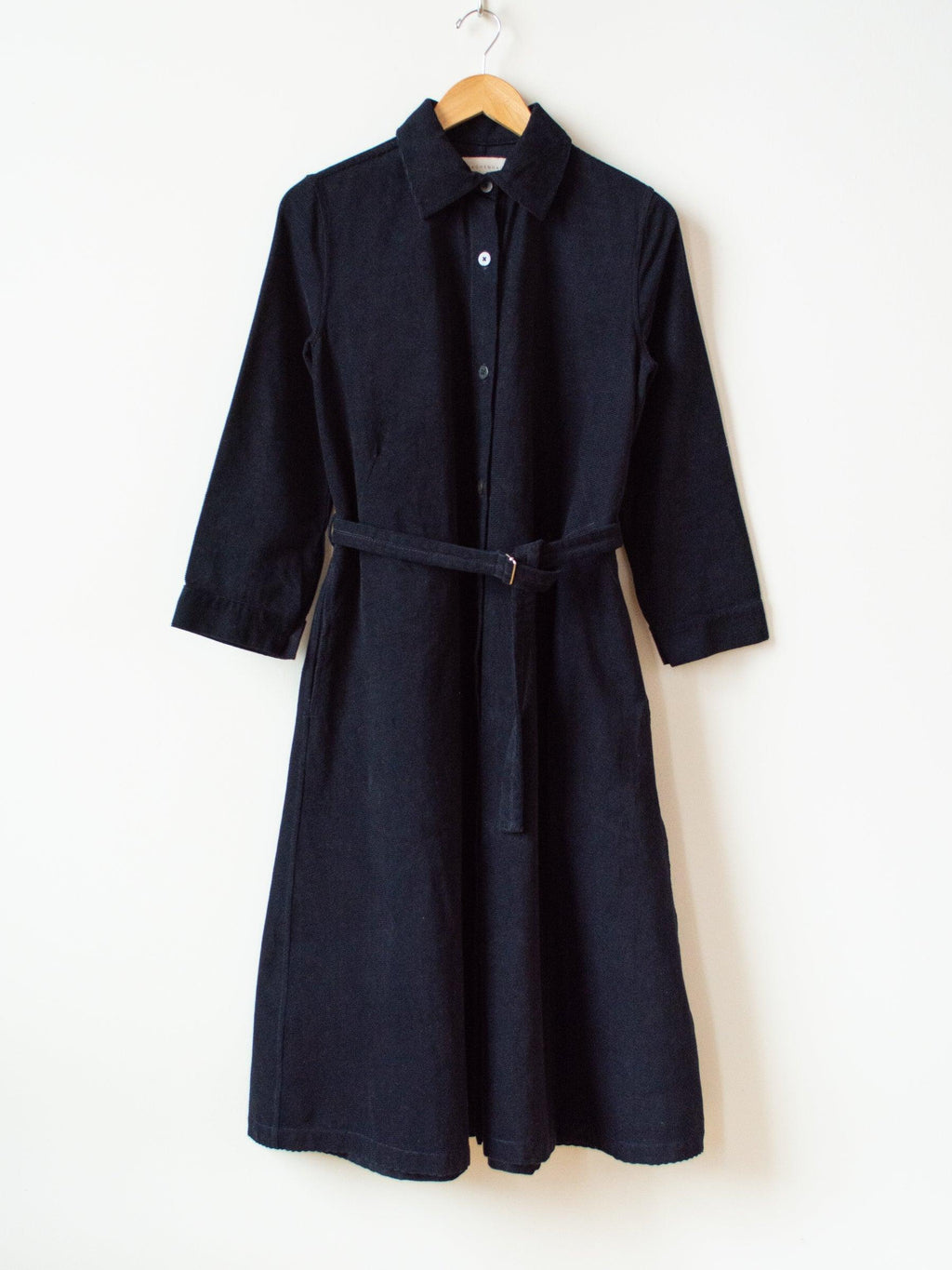 Namu Shop - Jan Machenhauer Tauri Dress - Midnight Blue Cotton Corduroy