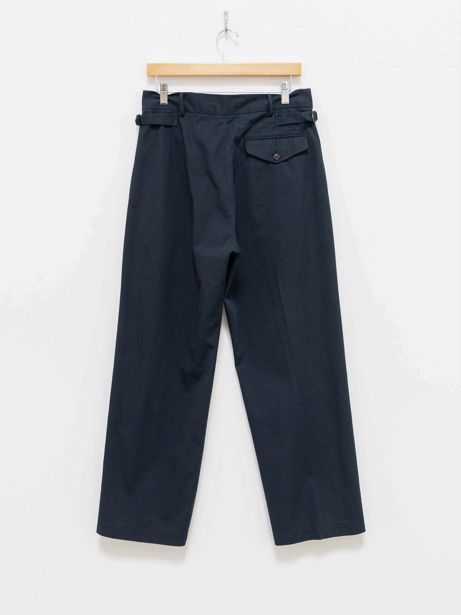 Namu Shop - Kaptain Sunshine 2 Pleat Straight Trousers - Navy