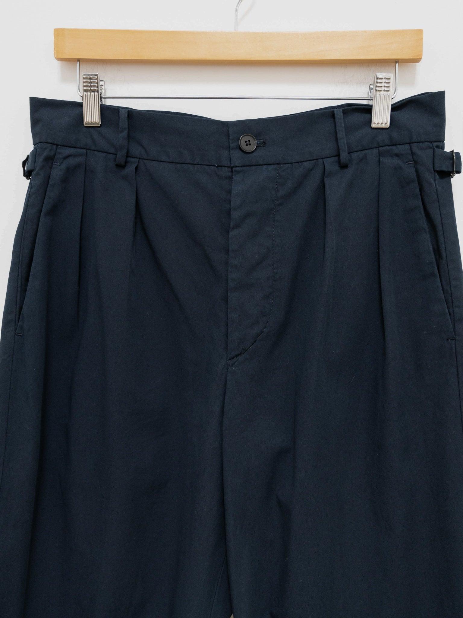 Namu Shop - Kaptain Sunshine 2 Pleat Straight Trousers - Navy