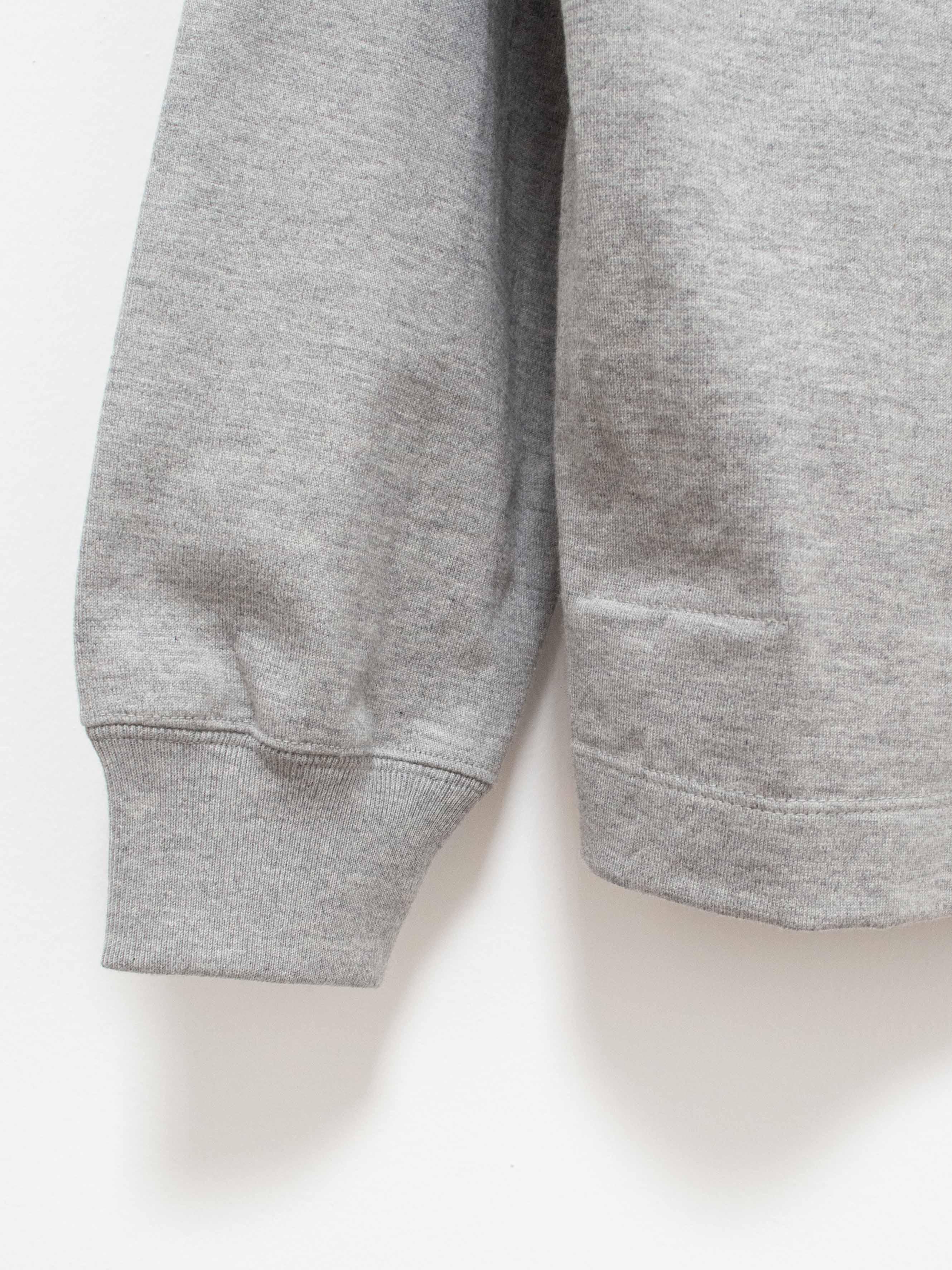 Namu Shop - Kaptain Sunshine Heavy Suvin Supima Mockneck Tee - Feather Gray