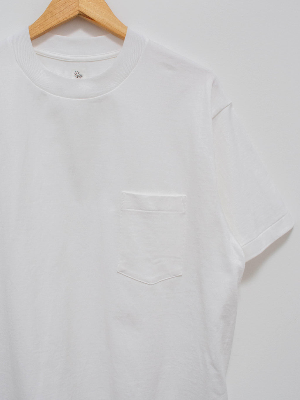 Namu Shop - Kaptain Sunshine Heavy Suvin Supima Tube Pocket Tee - White