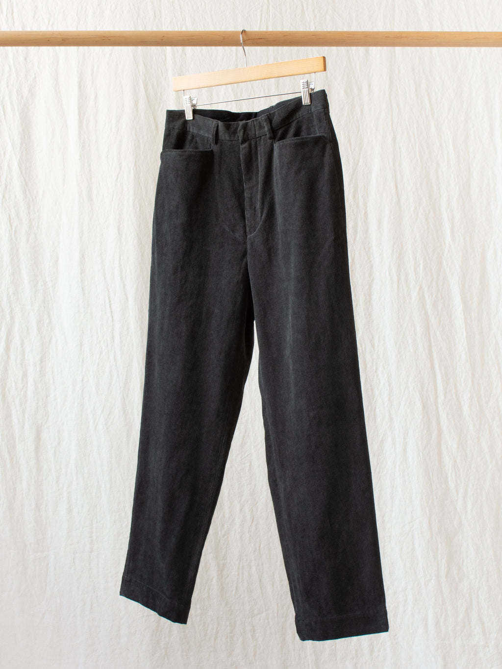 Namu Shop - Kaptain Sunshine L-Pocket Corduroy Trousers - Charcoal