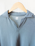 Namu Shop - Kaptain Sunshine Paper Loop Skipper Shirt - Blue Gray