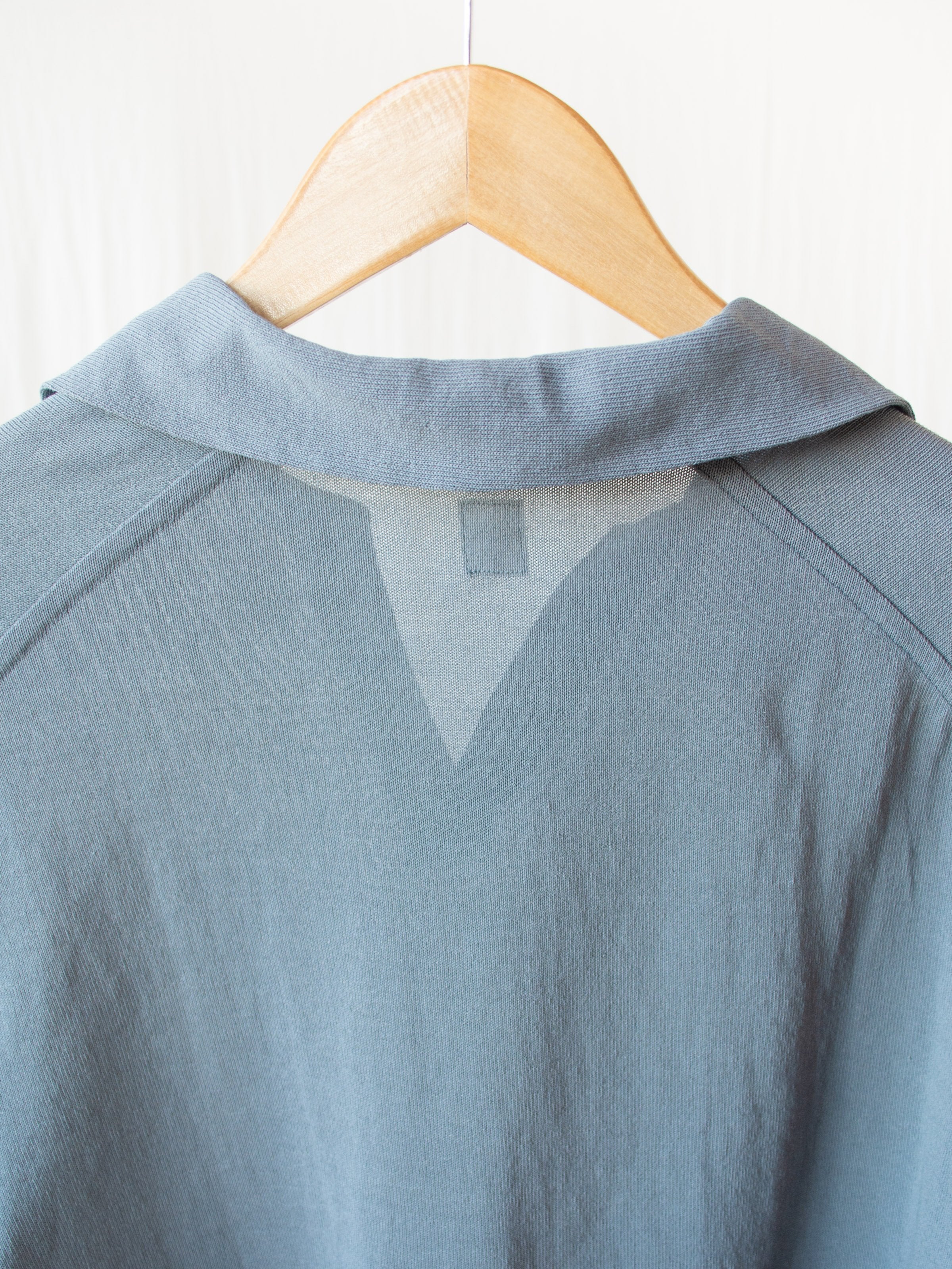 Namu Shop - Kaptain Sunshine Paper Loop Skipper Shirt - Blue Gray