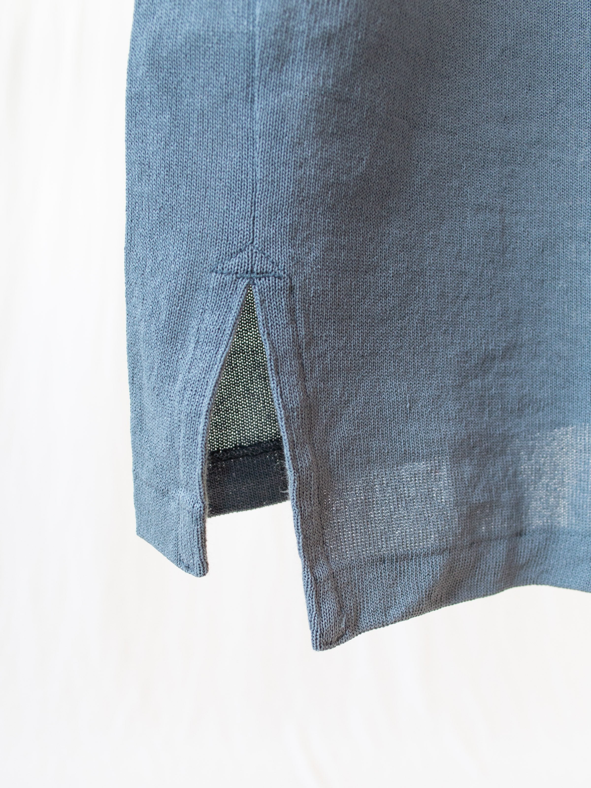 Namu Shop - Kaptain Sunshine Paper Loop Skipper Shirt - Blue Gray