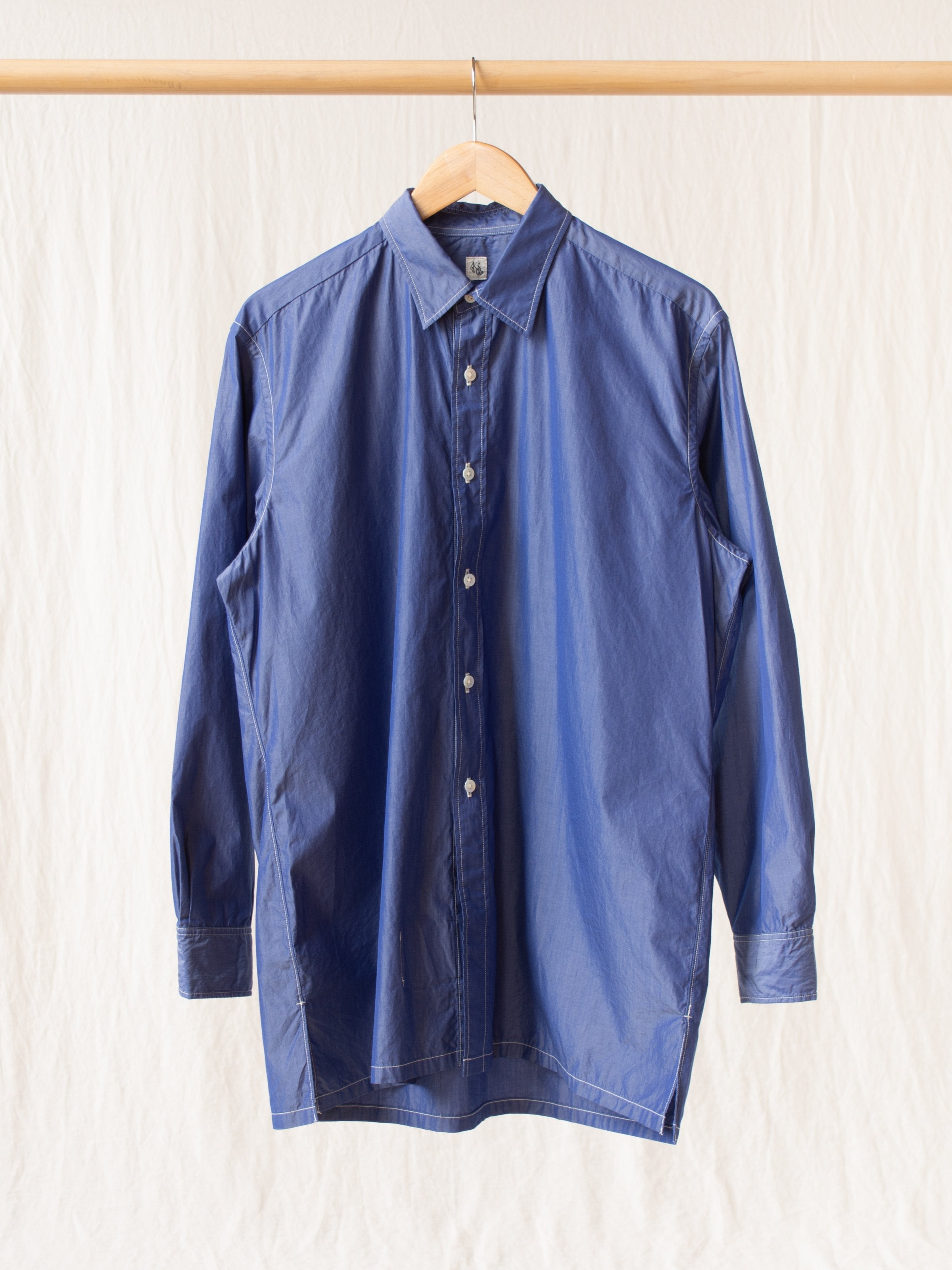 Namu Shop - Kaptain Sunshine Regular Collar Shirt - Blue Chambray
