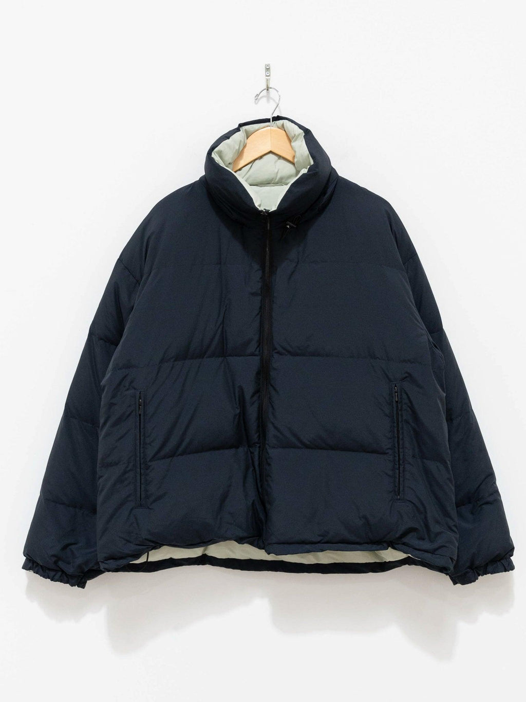 Namu Shop - Kaptain Sunshine Reversible Mont Blanc Puffer Down Jacket - Navy/Mint