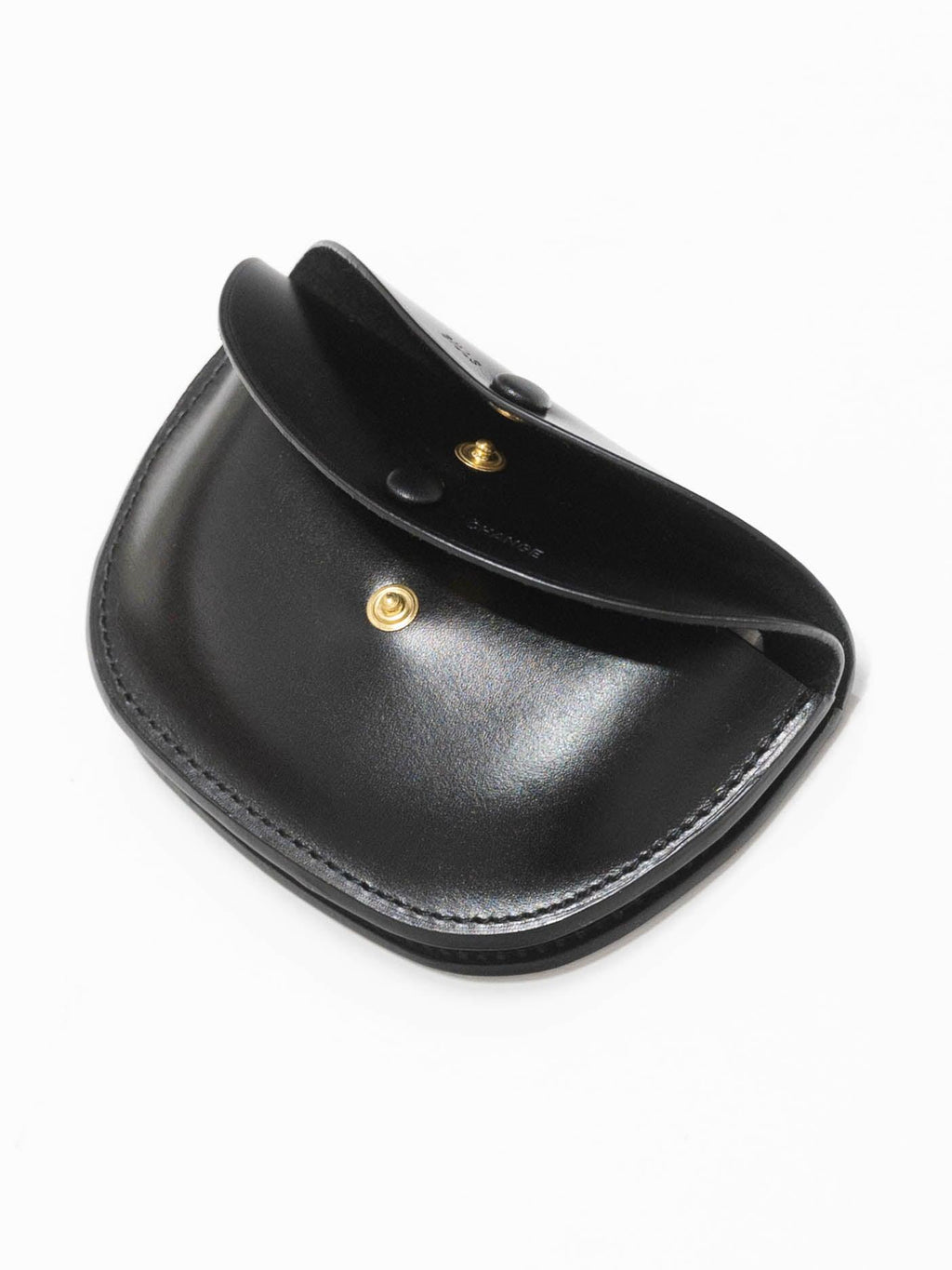 Namu Shop - Kaptain Sunshine Round Leather Wallet - Black