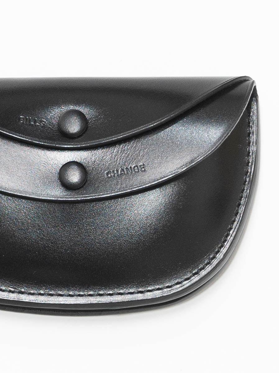 Namu Shop - Kaptain Sunshine Round Leather Wallet - Black