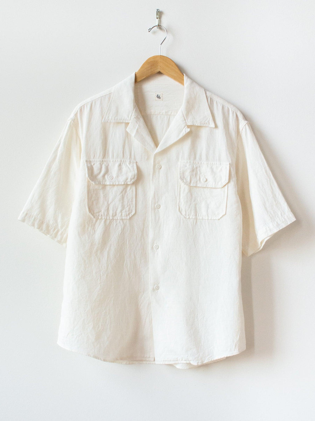 Namu Shop - Kaptain Sunshine Safari Mesh Open Collar SS Shirt- White