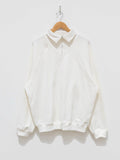 Namu Shop - Kaptain Sunshine Sea Island Cotton Sweat Halfzip Pullover - White