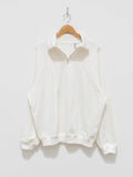 Namu Shop - Kaptain Sunshine Sea Island Cotton Sweat Halfzip Pullover - White