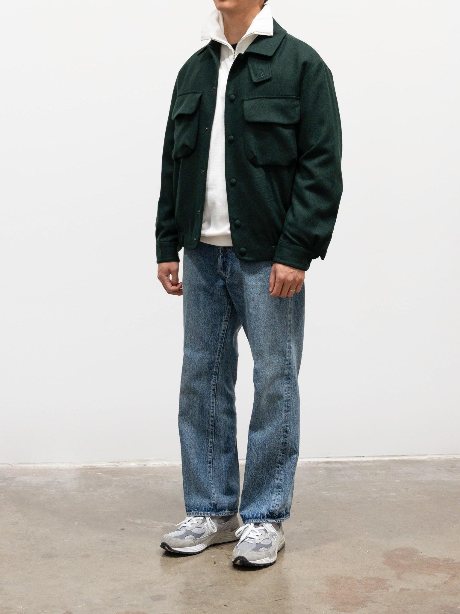 Namu Shop - Kaptain Sunshine Sea Island Cotton Sweat Halfzip Pullover - White