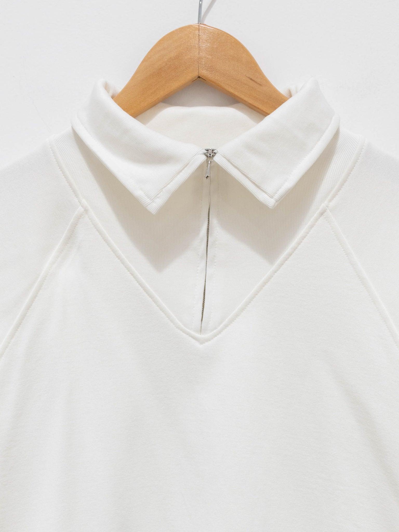 Namu Shop - Kaptain Sunshine Sea Island Cotton Sweat Halfzip Pullover - White