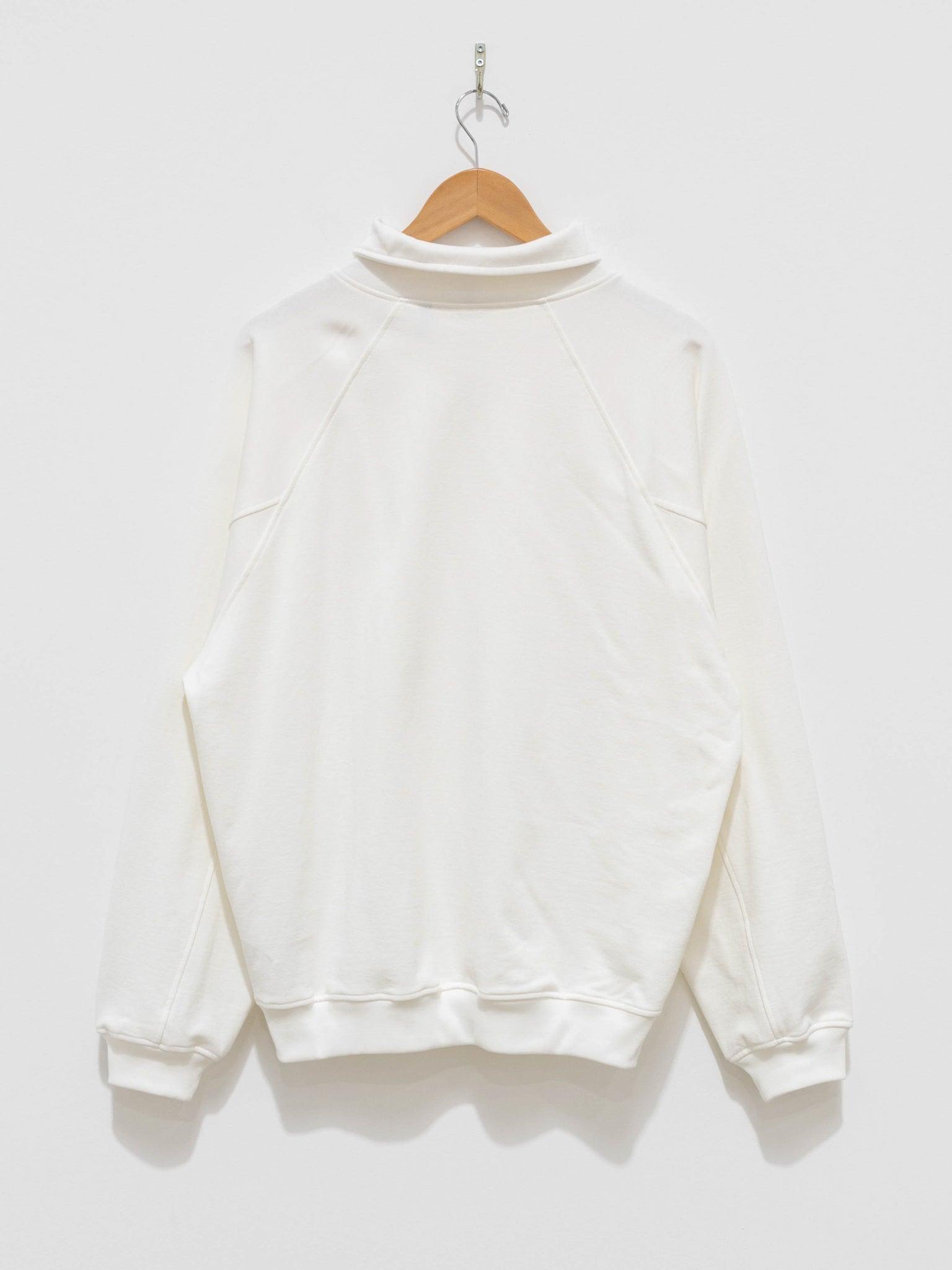 Namu Shop - Kaptain Sunshine Sea Island Cotton Sweat Halfzip Pullover - White