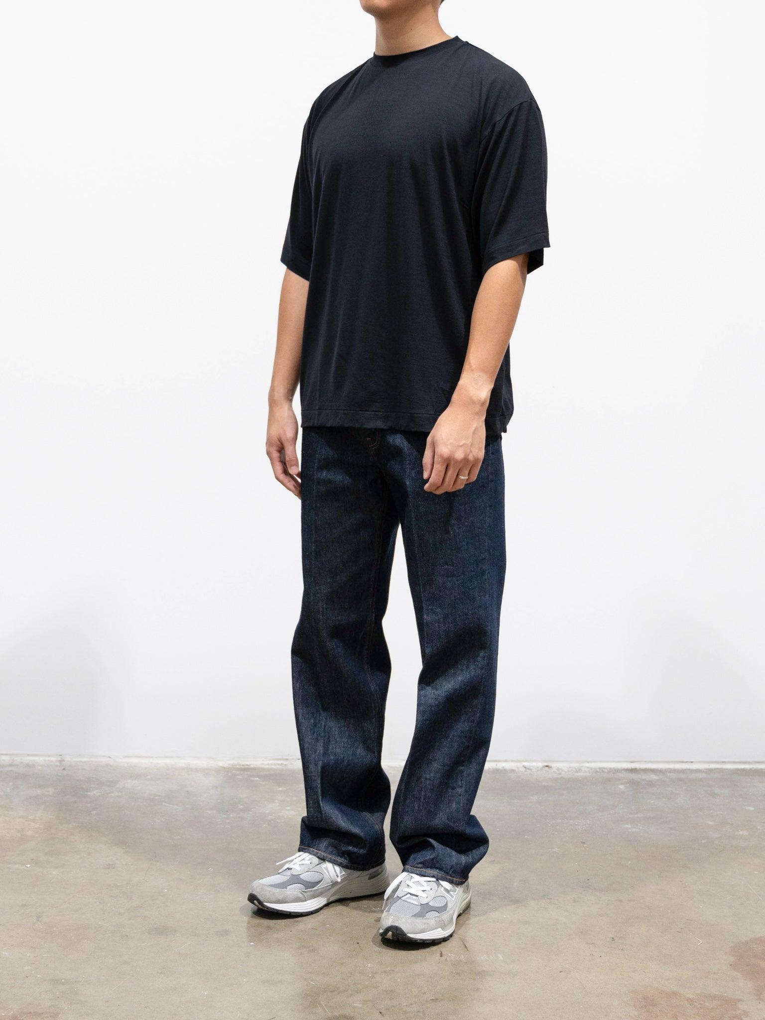 Namu Shop - Kaptain Sunshine Super Soft Merino Tenjiku Halfsleeve Tee - Dark Navy