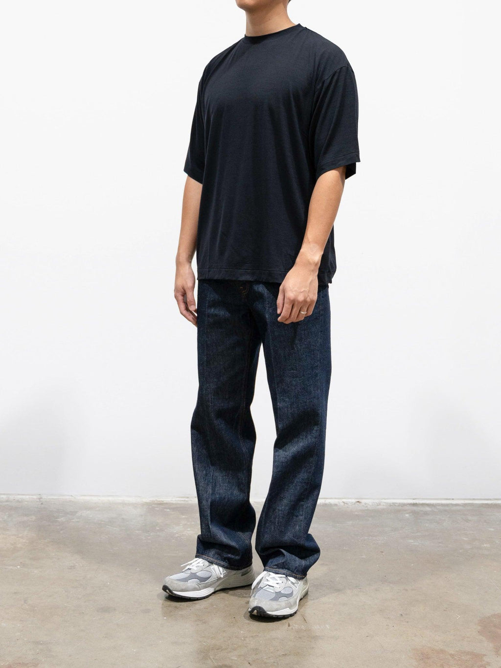 Namu Shop - Kaptain Sunshine Super Soft Merino Tenjiku Halfsleeve Tee - Dark Navy