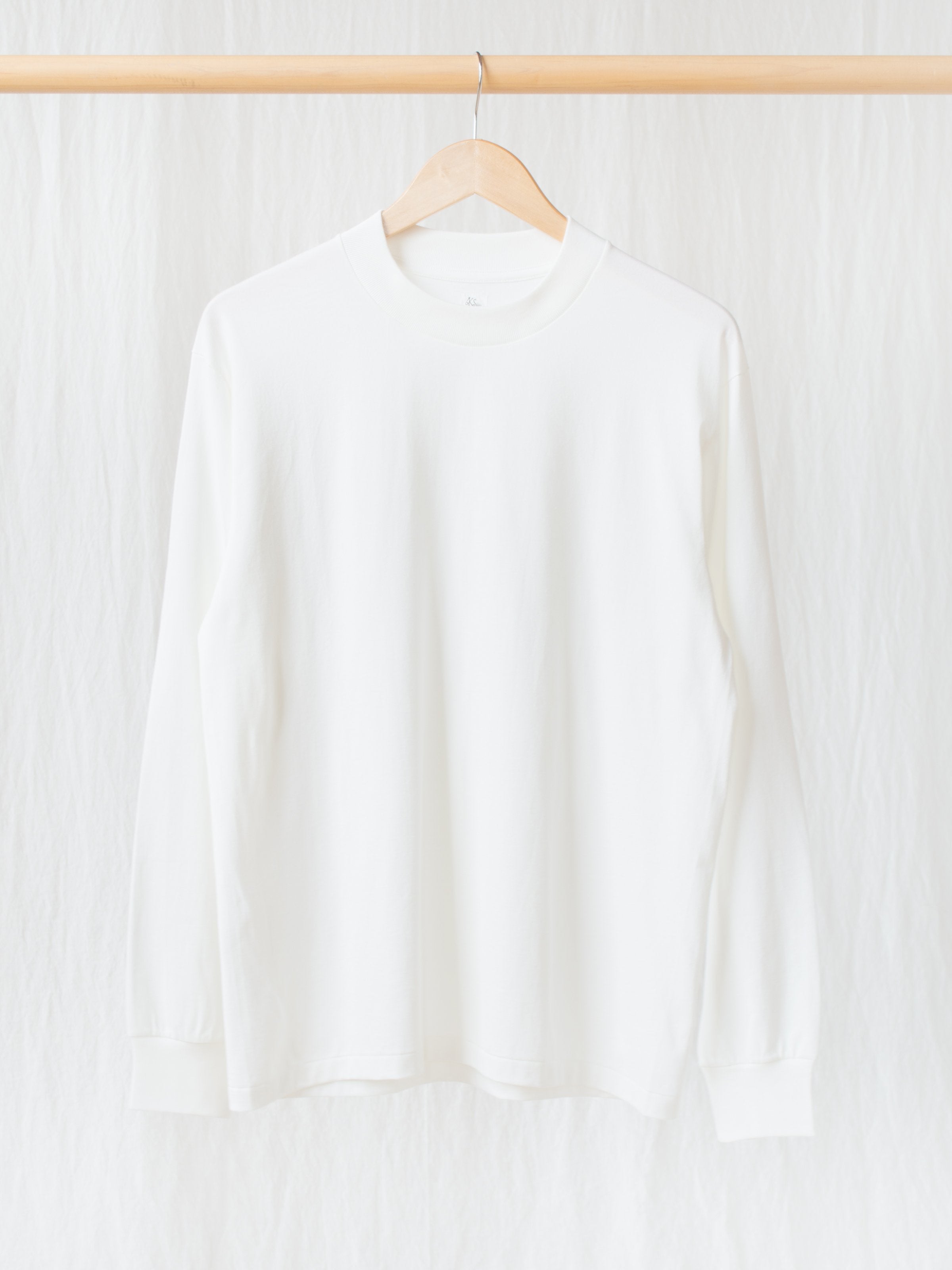 Namu Shop - Kaptain Sunshine Suvin Supima Crewneck Tube L/S Tee - White