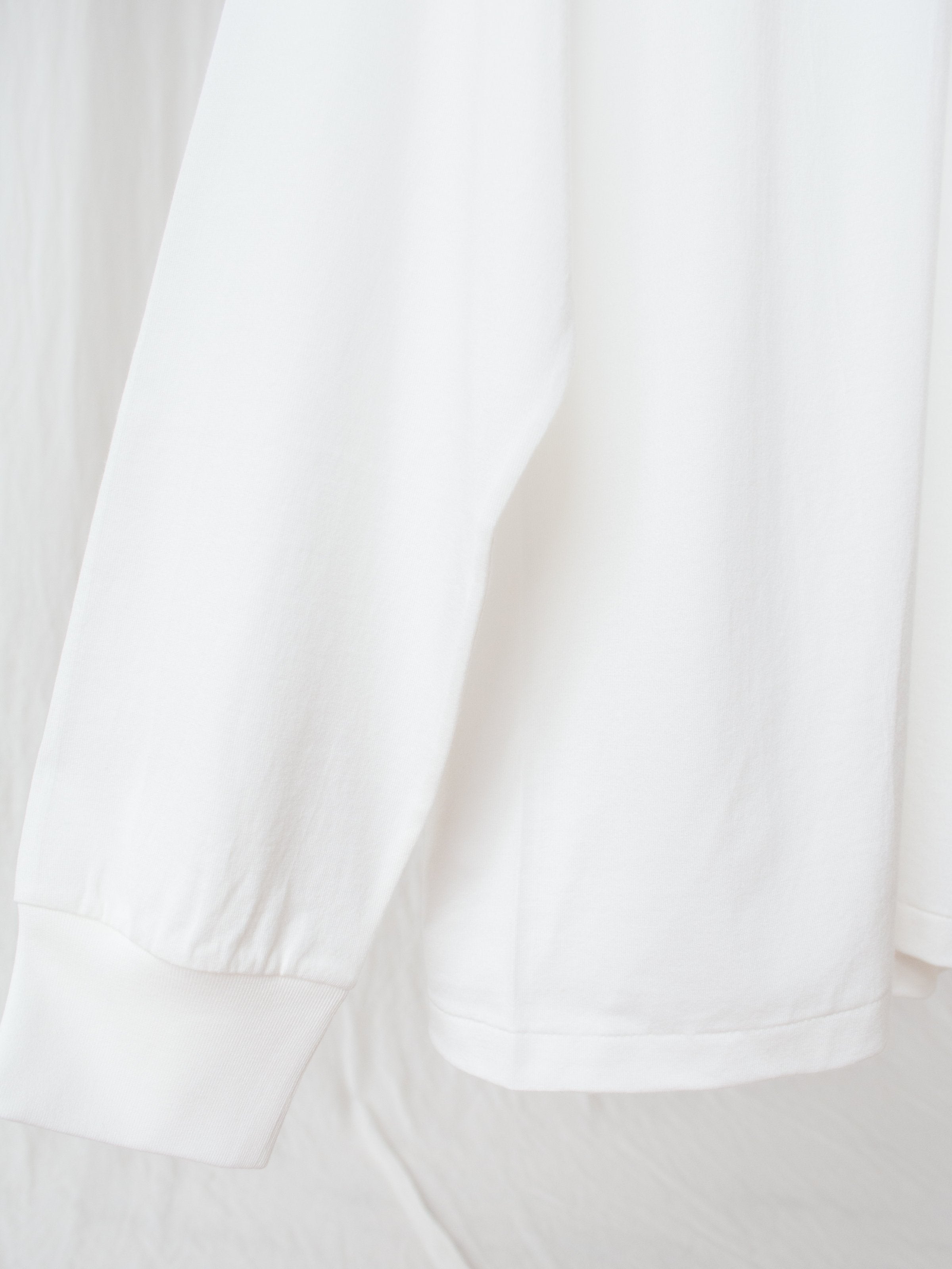 Namu Shop - Kaptain Sunshine Suvin Supima Crewneck Tube L/S Tee - White