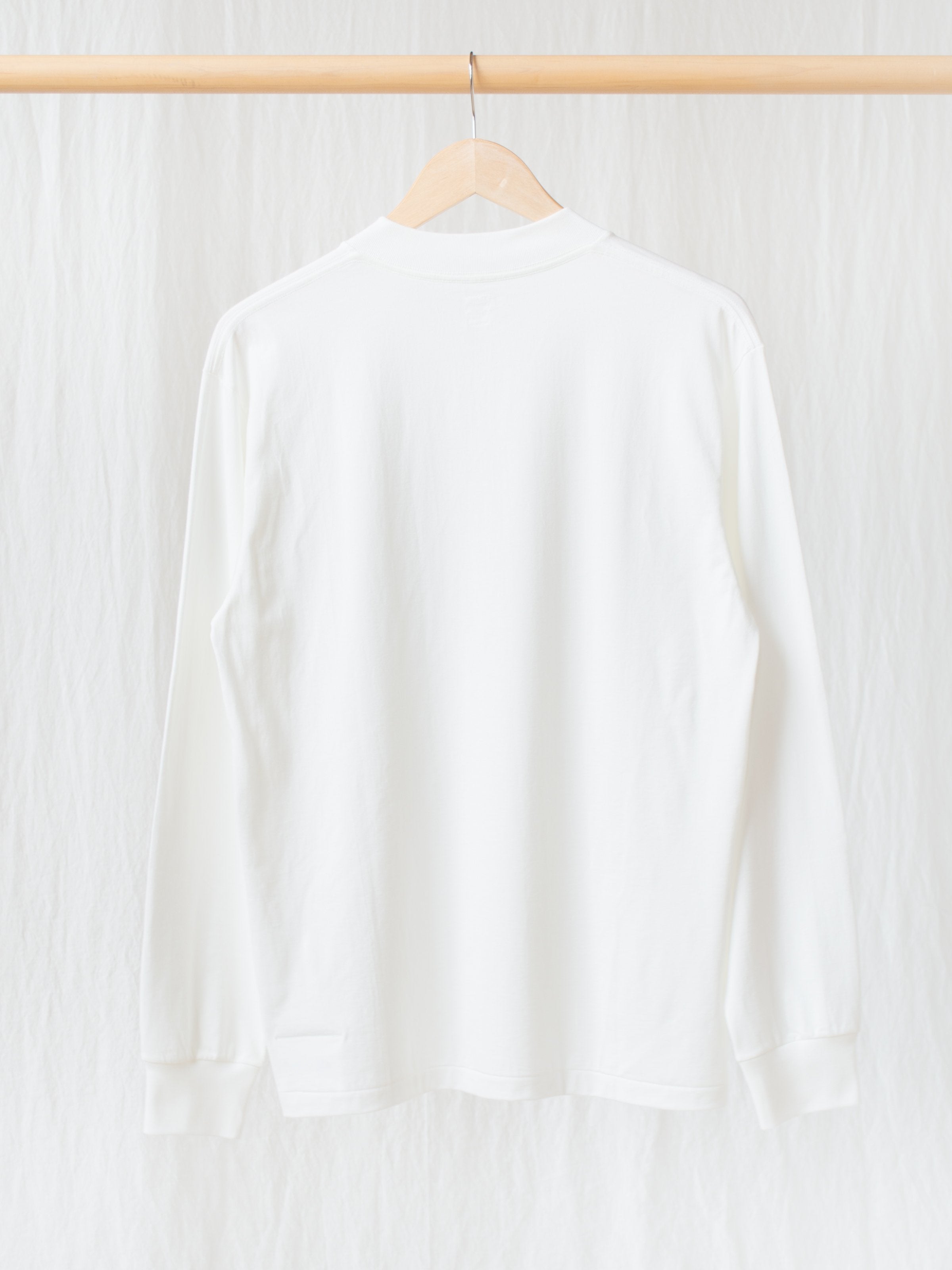 Namu Shop - Kaptain Sunshine Suvin Supima Crewneck Tube L/S Tee - White
