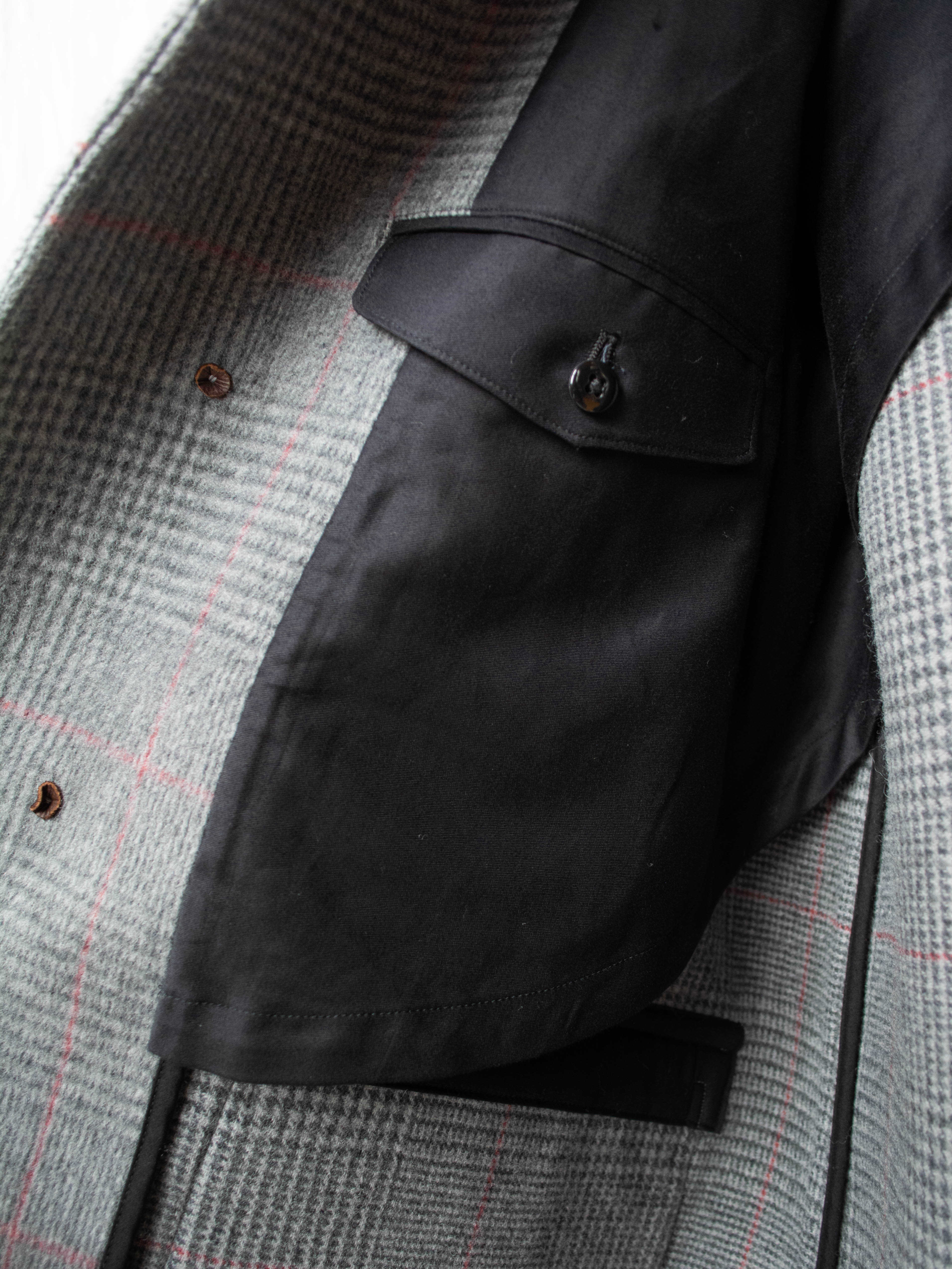 Namu Shop - Kaptain Sunshine Traveller Coat - Gray Plaid