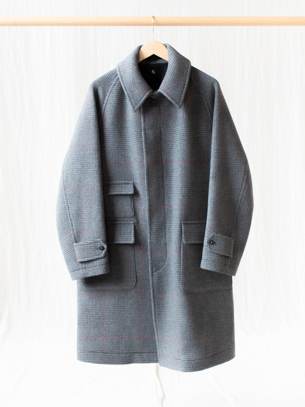 Namu Shop - Kaptain Sunshine Traveller Coat - Gray Plaid