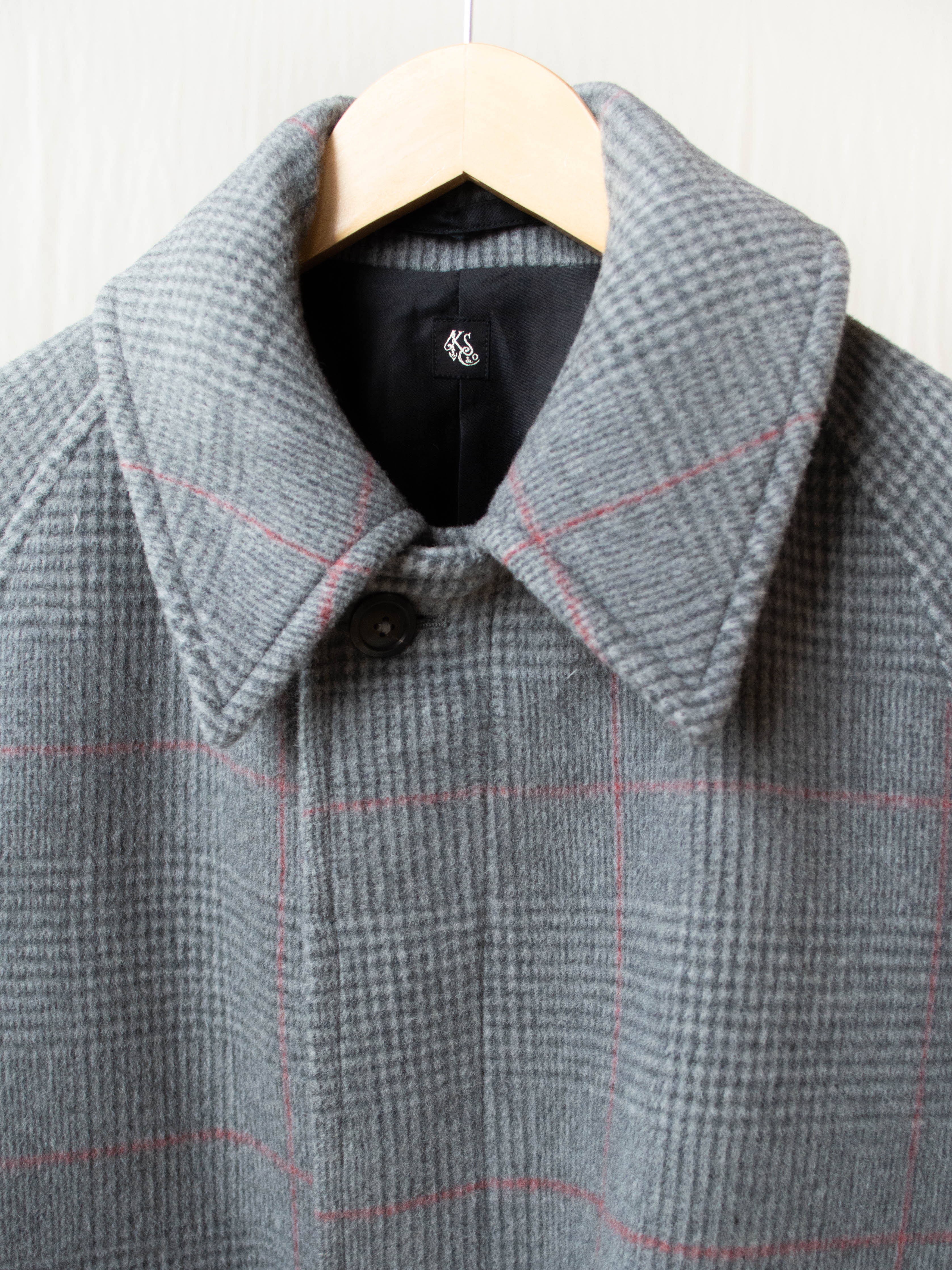 Namu Shop - Kaptain Sunshine Traveller Coat - Gray Plaid