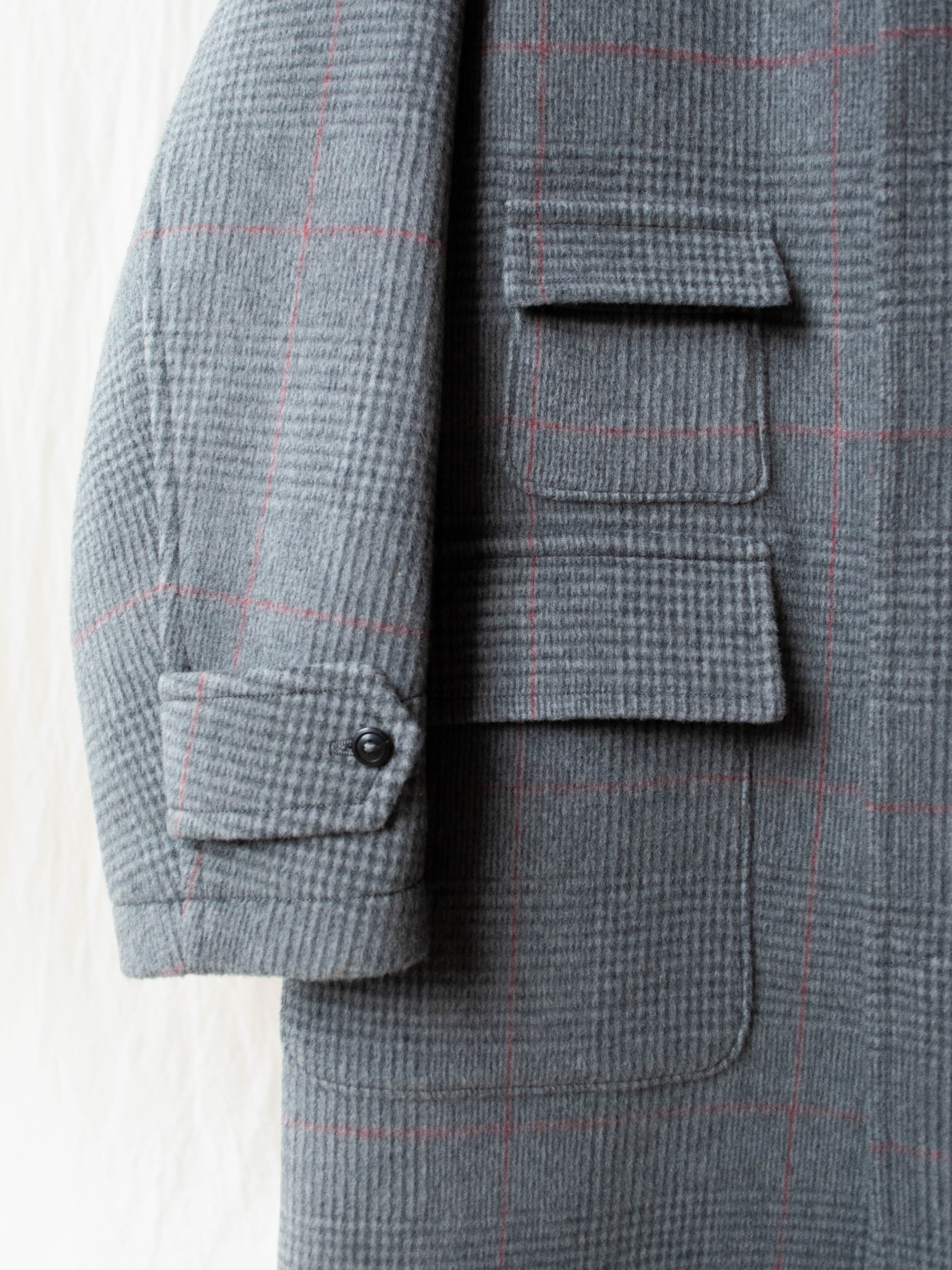 Namu Shop - Kaptain Sunshine Traveller Coat - Gray Plaid