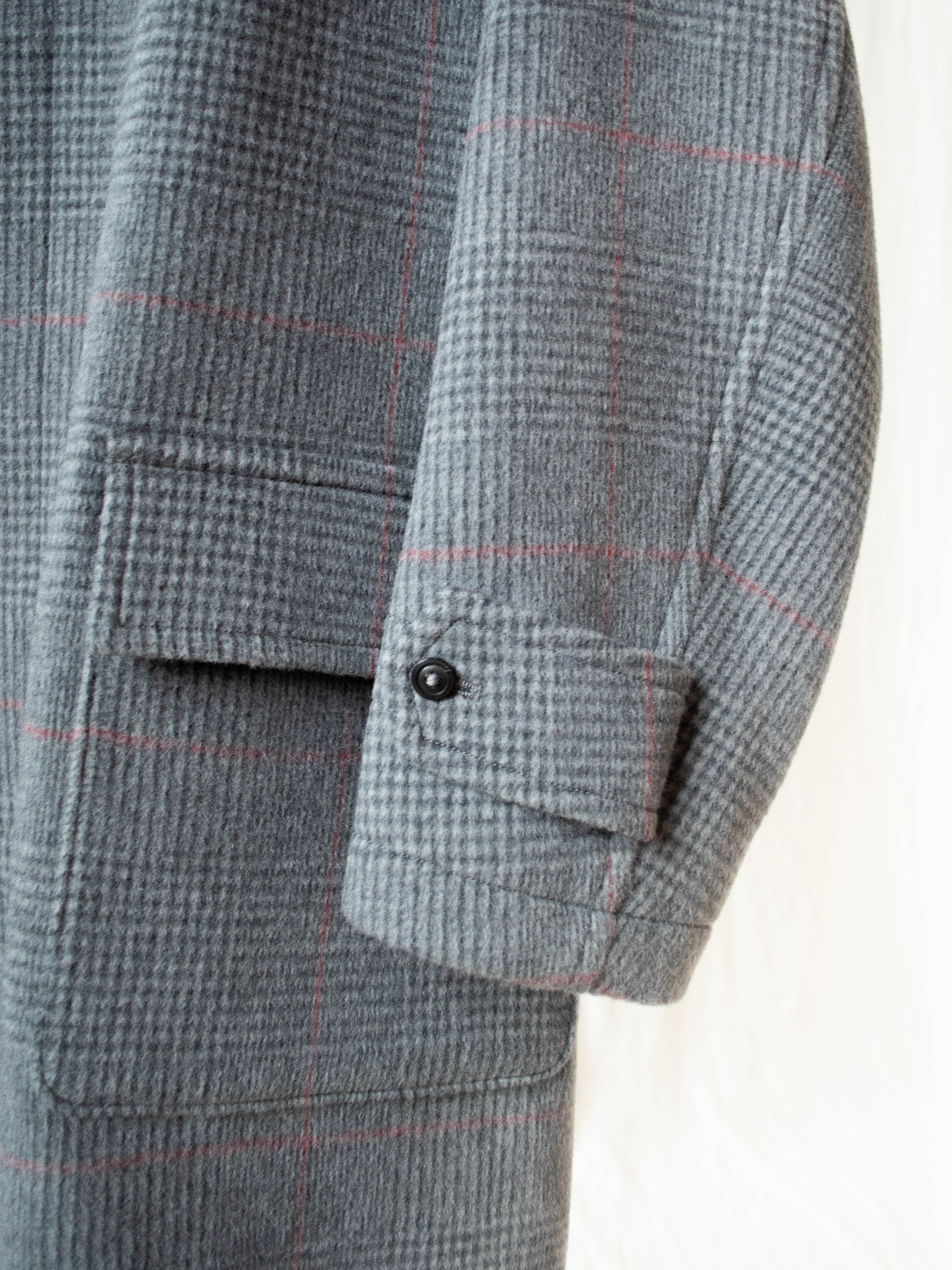 Namu Shop - Kaptain Sunshine Traveller Coat - Gray Plaid