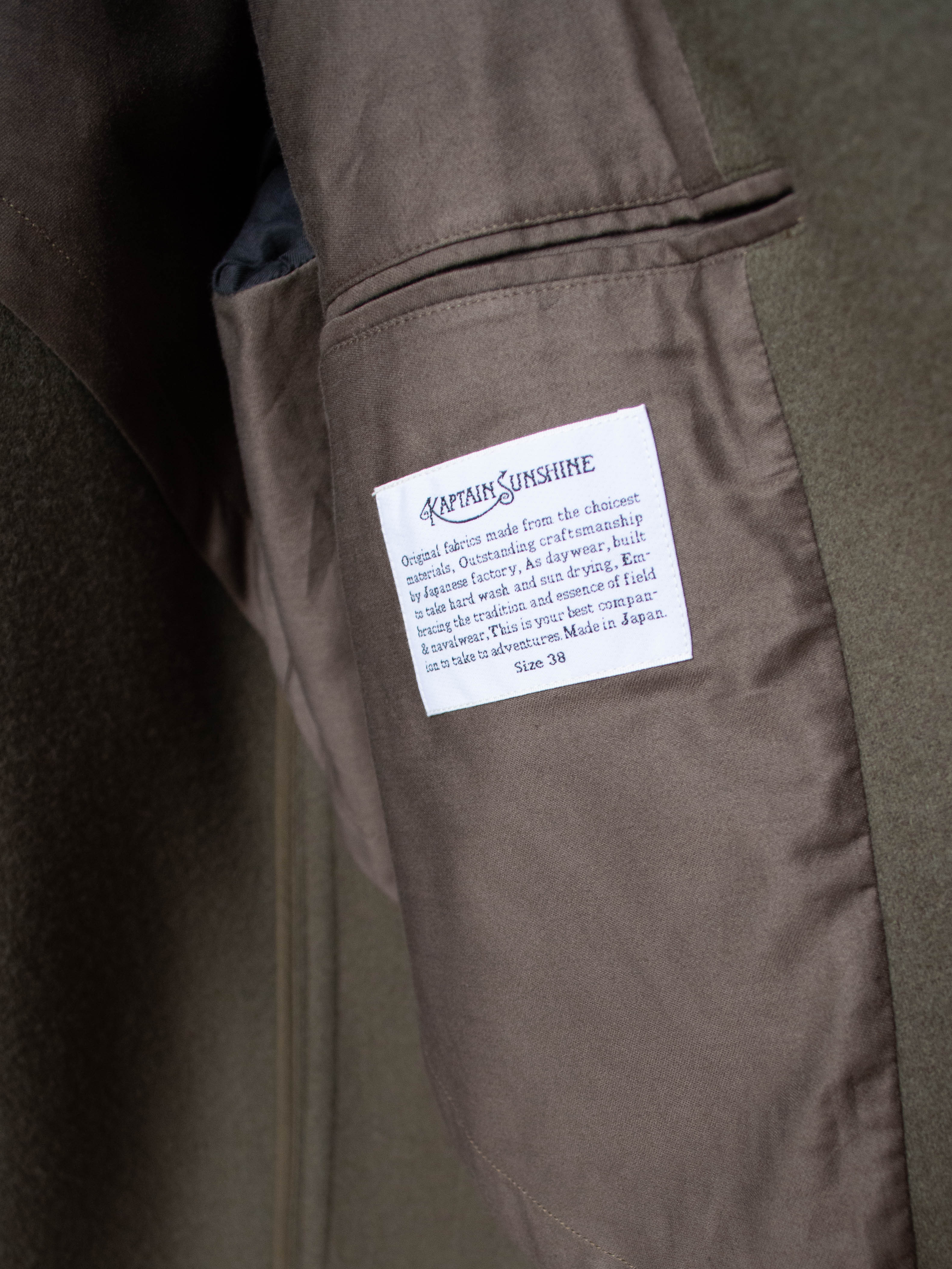 Namu Shop - Kaptain Sunshine Traveller Coat - Smokey Green