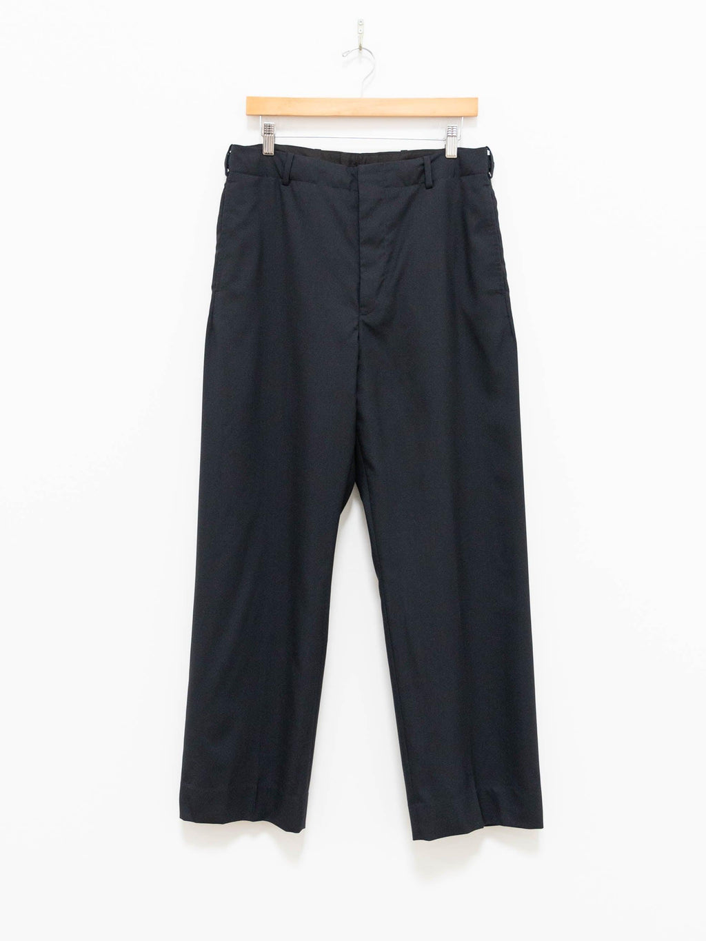 Namu Shop - Kaptain Sunshine Washable Fine Wool Side-Seamless Trouser - Navy