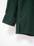 Namu Shop - Kaptain Sunshine Washed Finx Corduroy Open Collar Shirt - Green