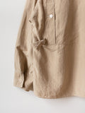 Namu Shop - Kaptain Sunshine Washed Silk Linen Field Shirt Jacket - Beige